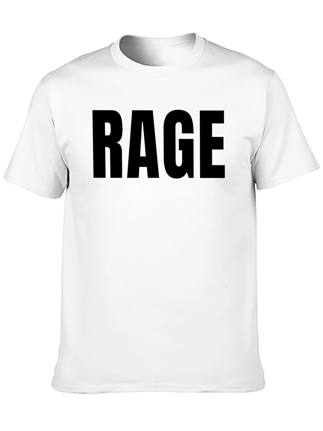 Black Rage Graphic Tee - Bold Statement Shirt view 10