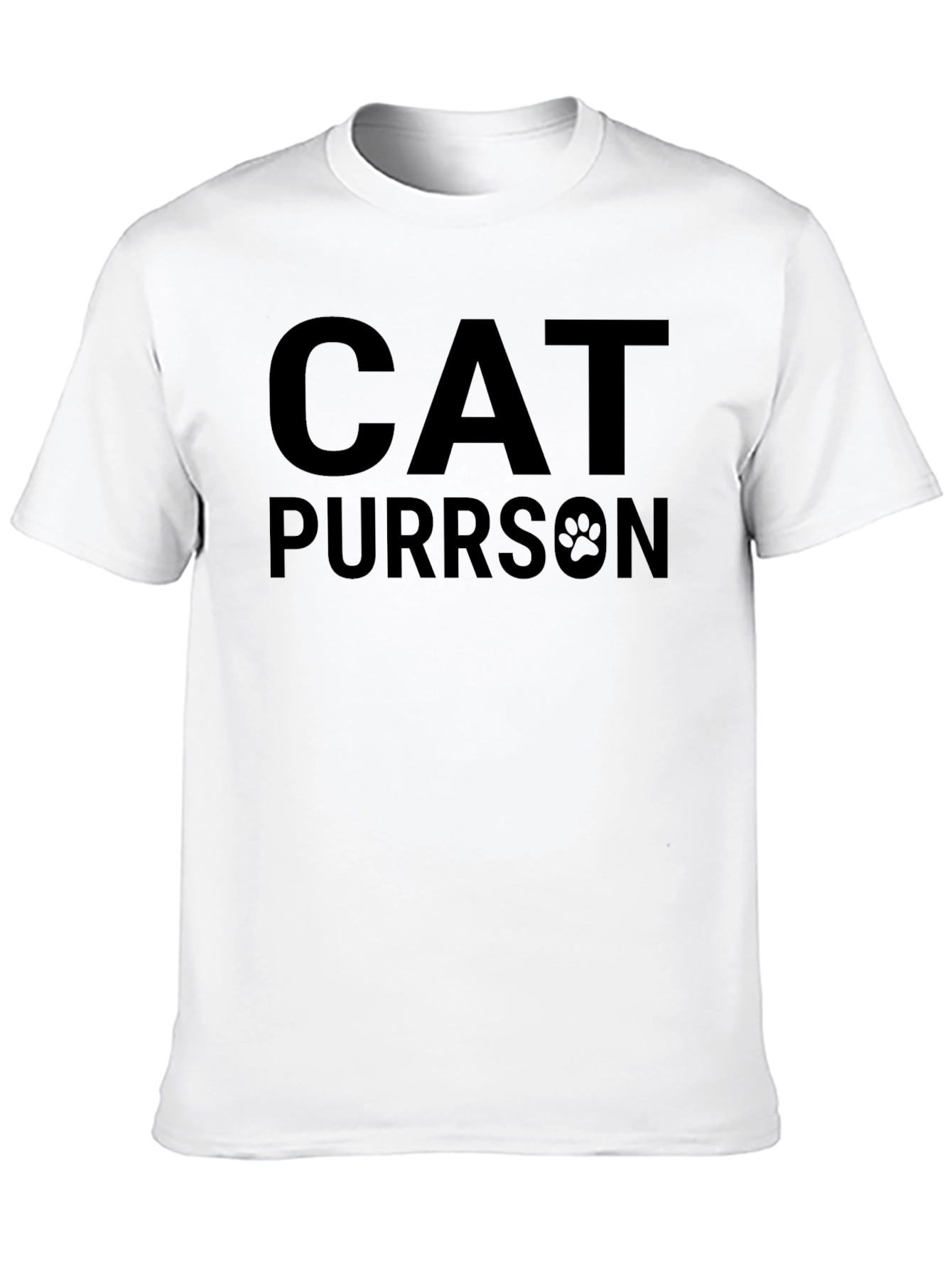 Black Cat Purrson T-Shirt - Novelty Graphic Tee view 10