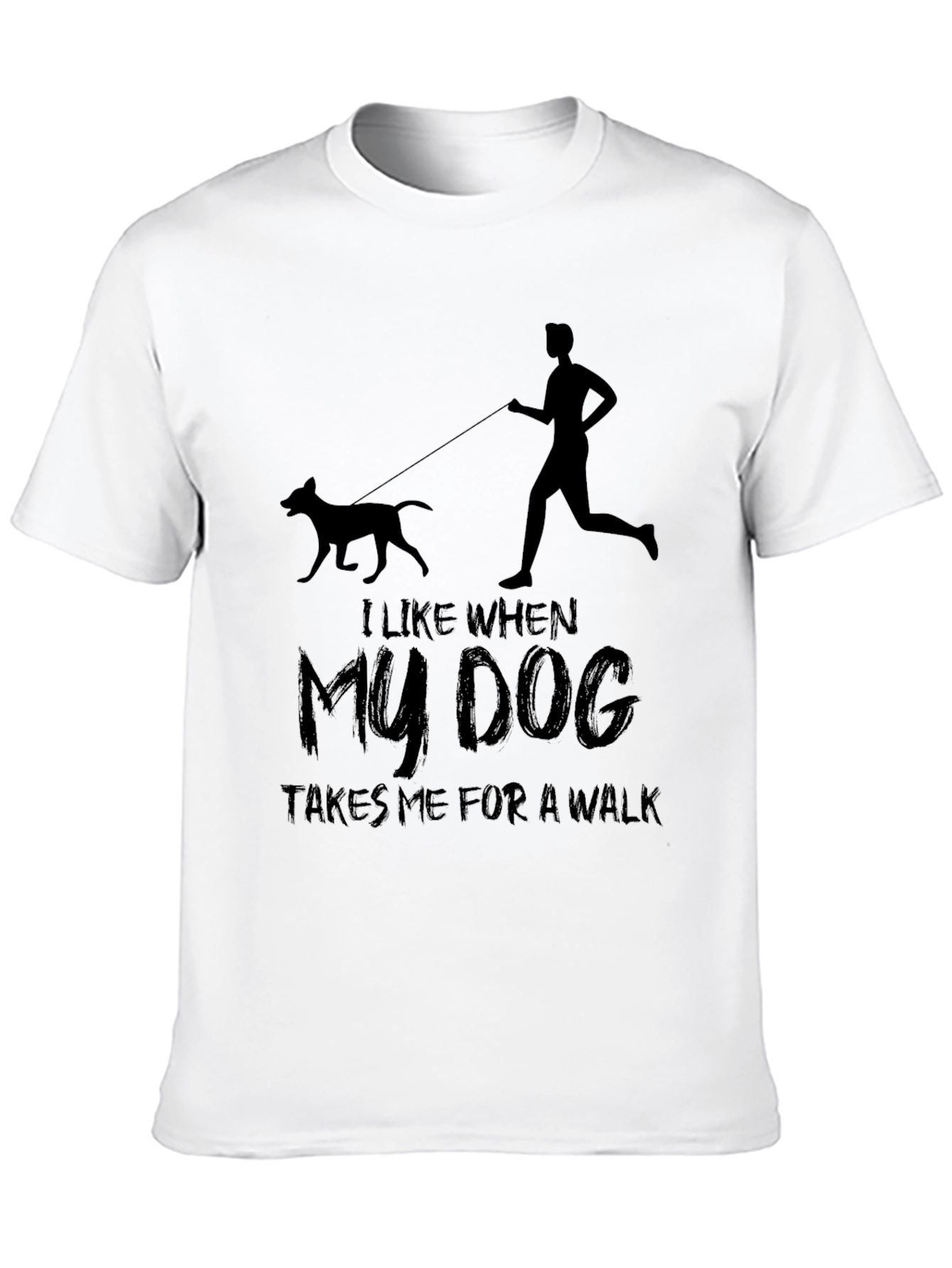 Black Dog Walk T-Shirt - Men's Graphic Tee view 10