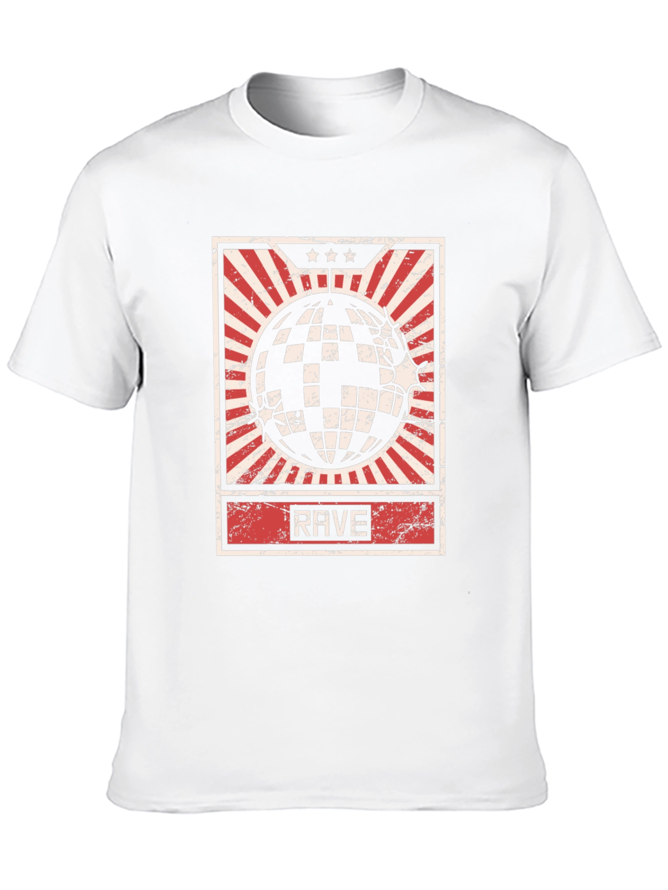 Black Rave Retro Disco Ball T-Shirt view 10