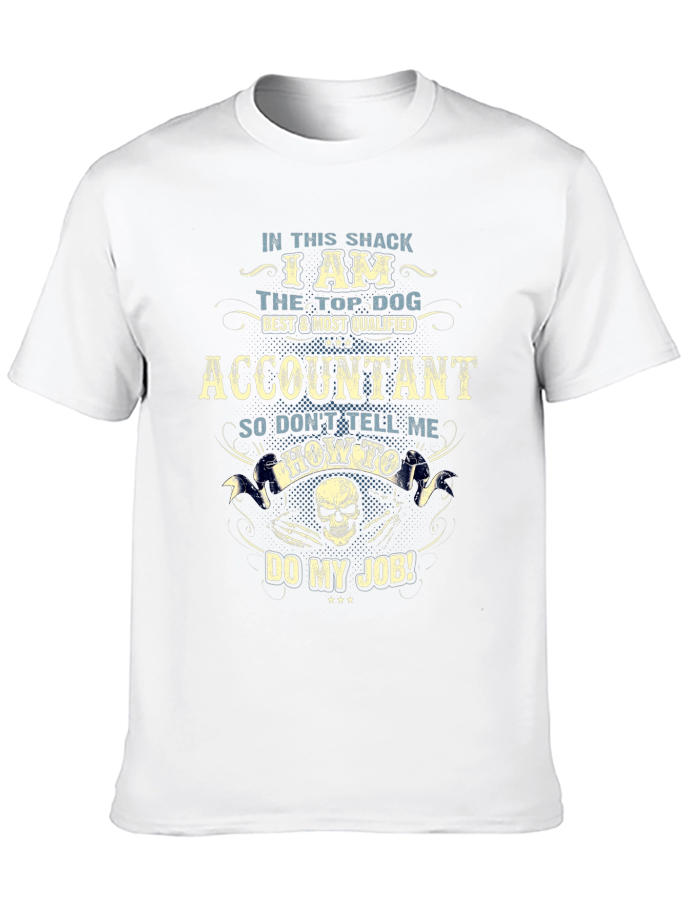 Black Accountant Top Dog Graphic T-Shirt view 10