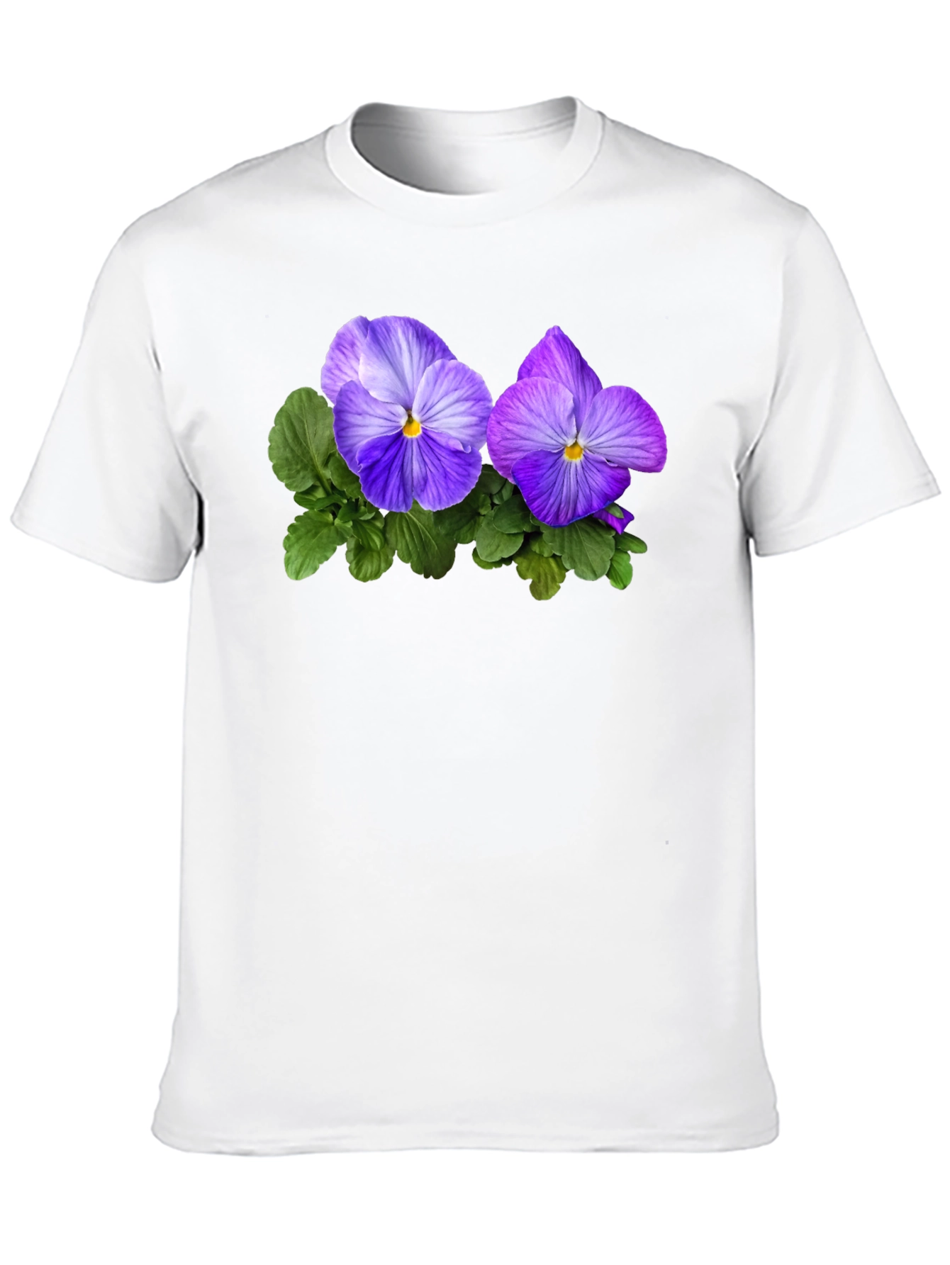 Black Floral Pansy Graphic Tee - Black view 10