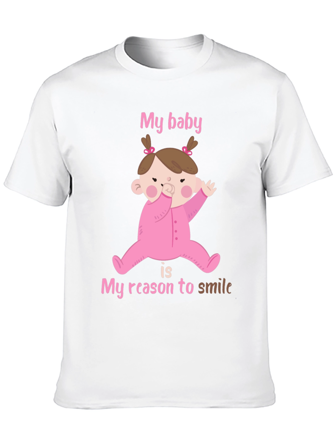 Black My Baby, My Reason To Smile T-Shirt view 10