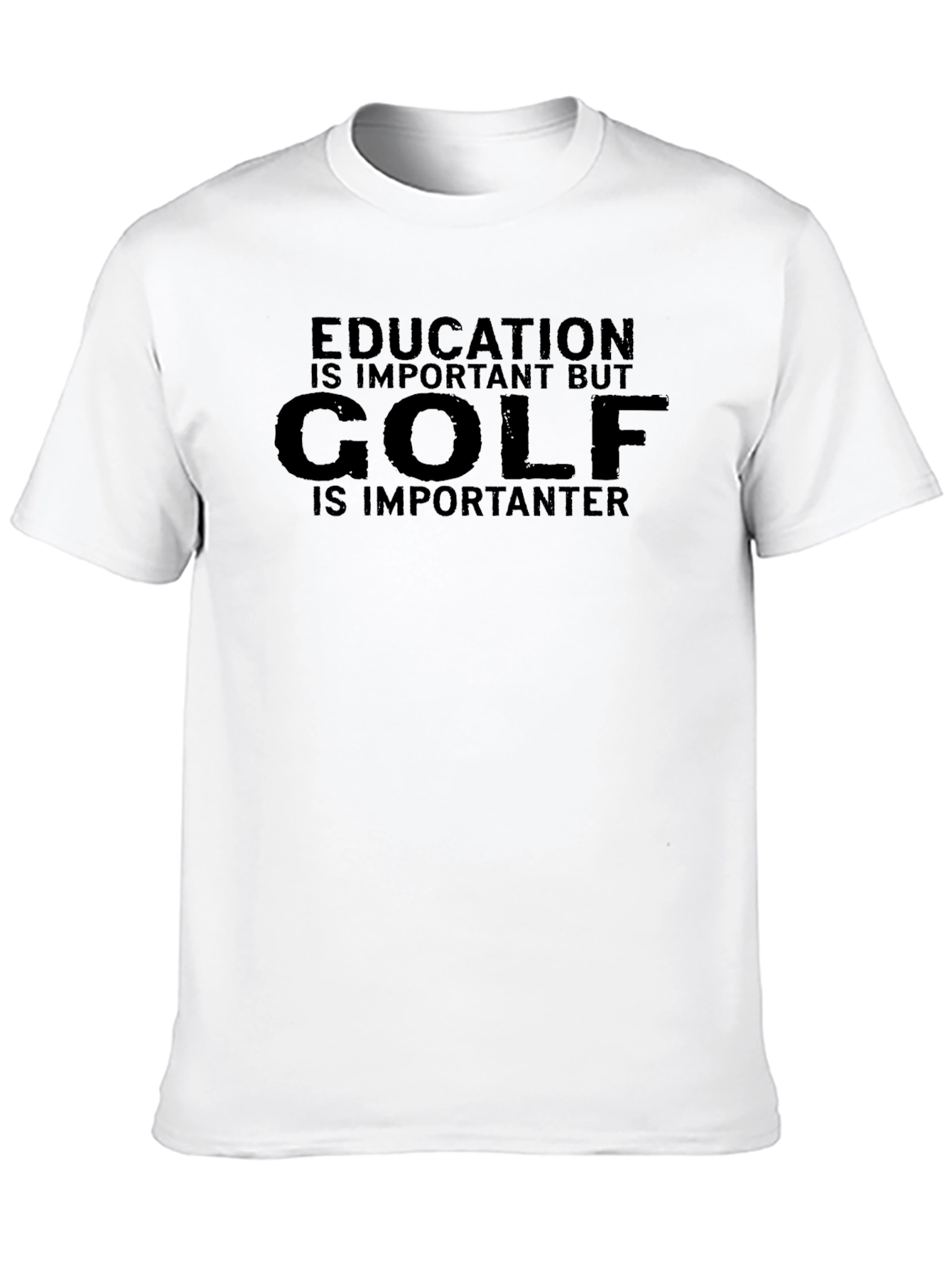 Black Education is Important BUT Golf is Importanter T-Shirt view 10
