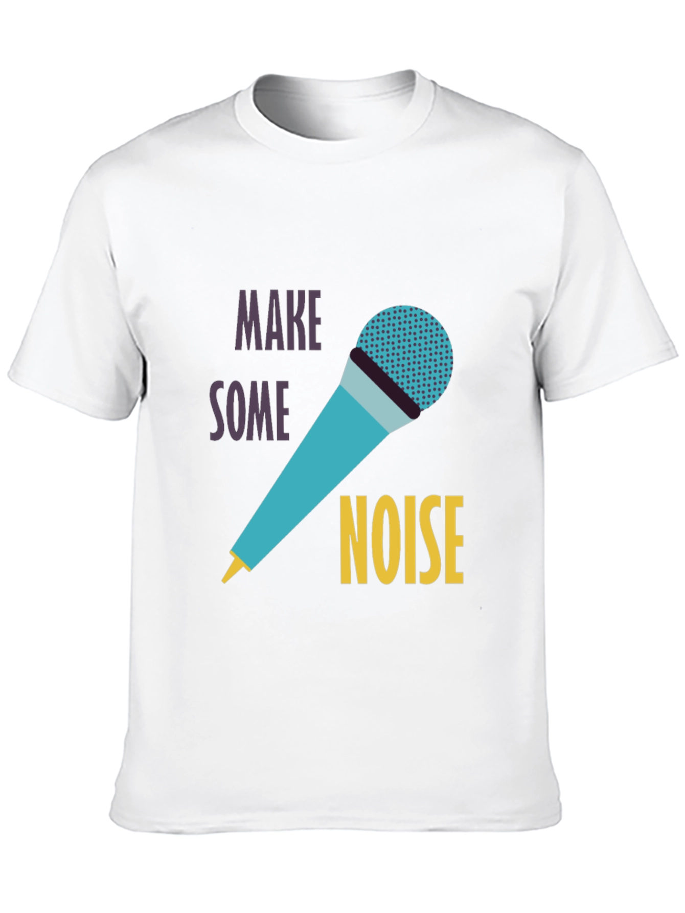 Black Make Some Noise Graphic Tee view 10