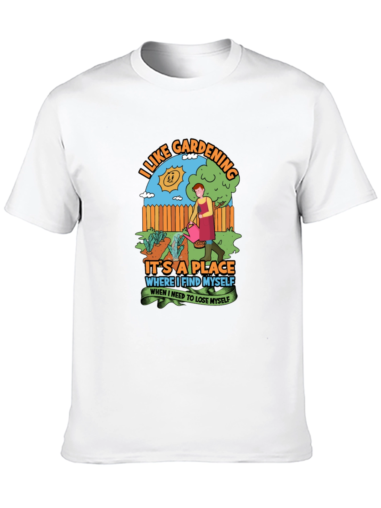 Black Gardening Lover's Black T-Shirt view 10