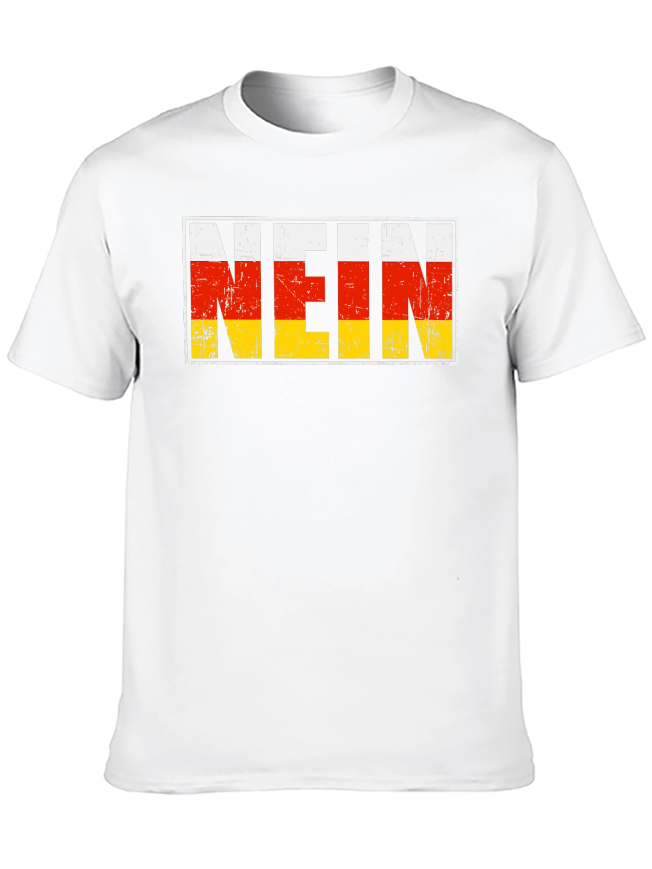 Black NEIN Germany Flag T-Shirt view 10