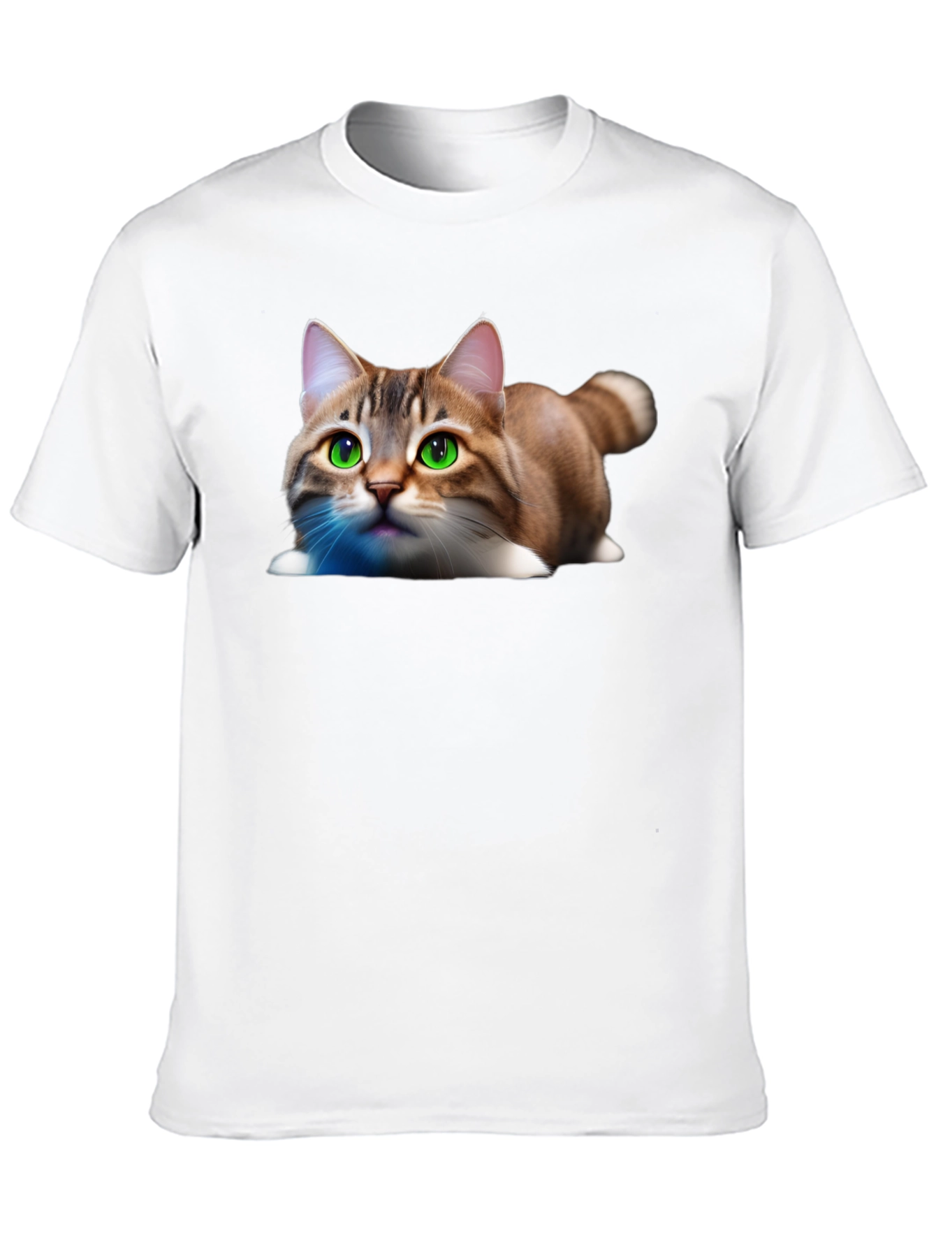 Black Cute Cat Graphic Tee - Soft Cotton Blend Shirt view 10