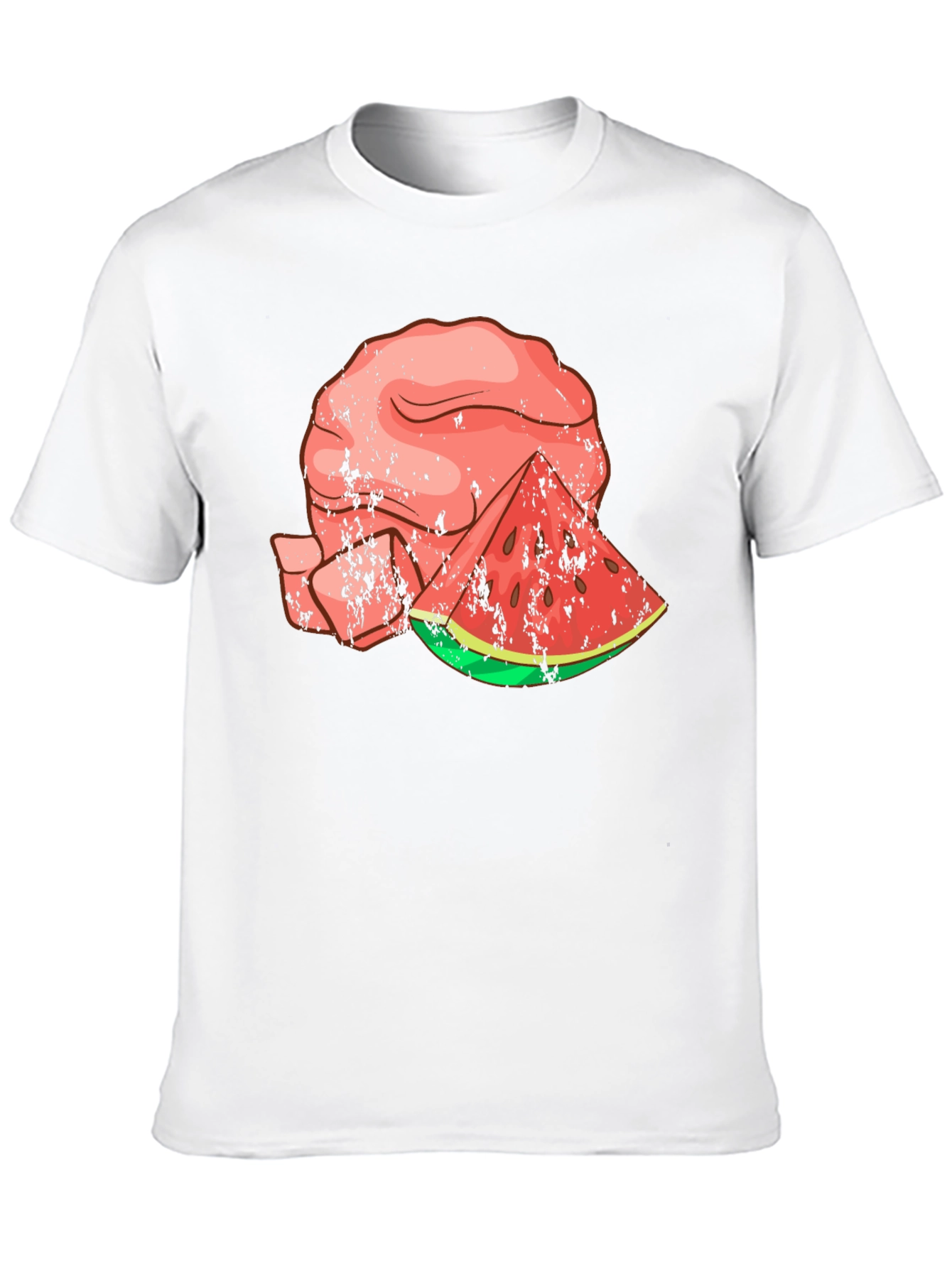 Black Watermelon Brain Graphic Tee - Cool Summer Style view 10