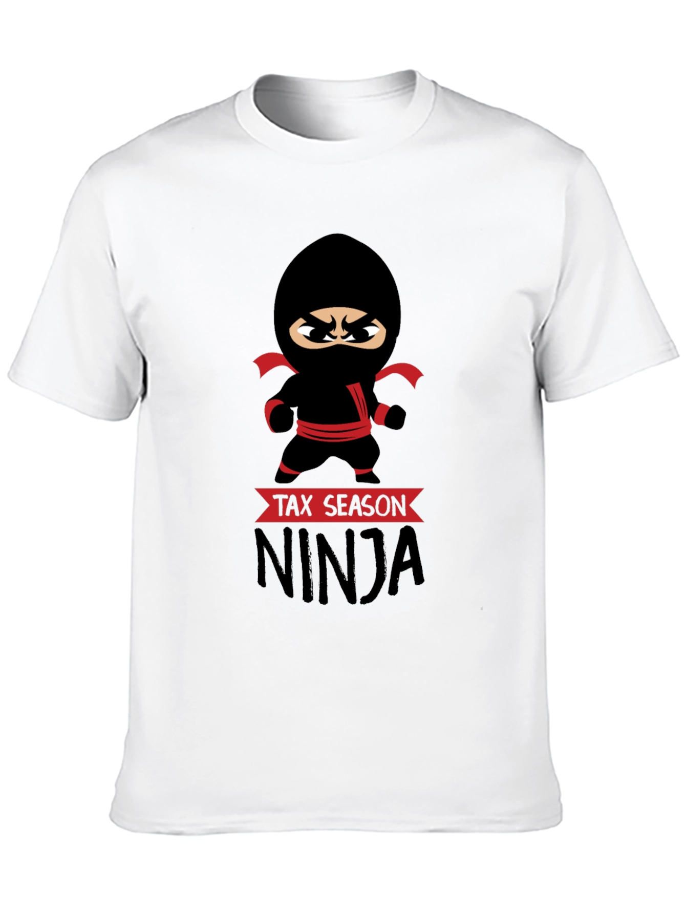 Black Tax Season Ninja Graphic T-Shirt view 10