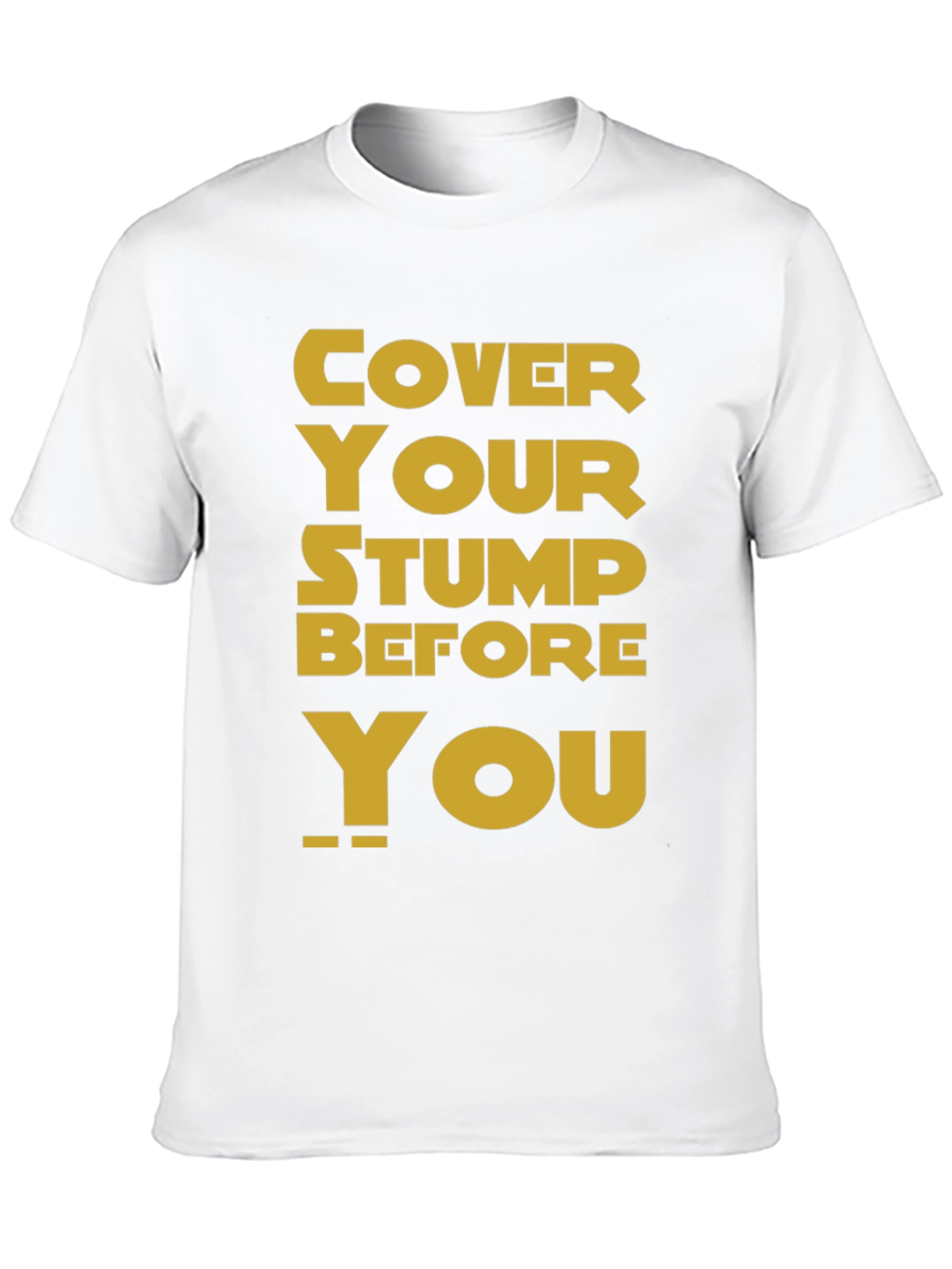 Black Cover Your Stump Graphic Tee view 10