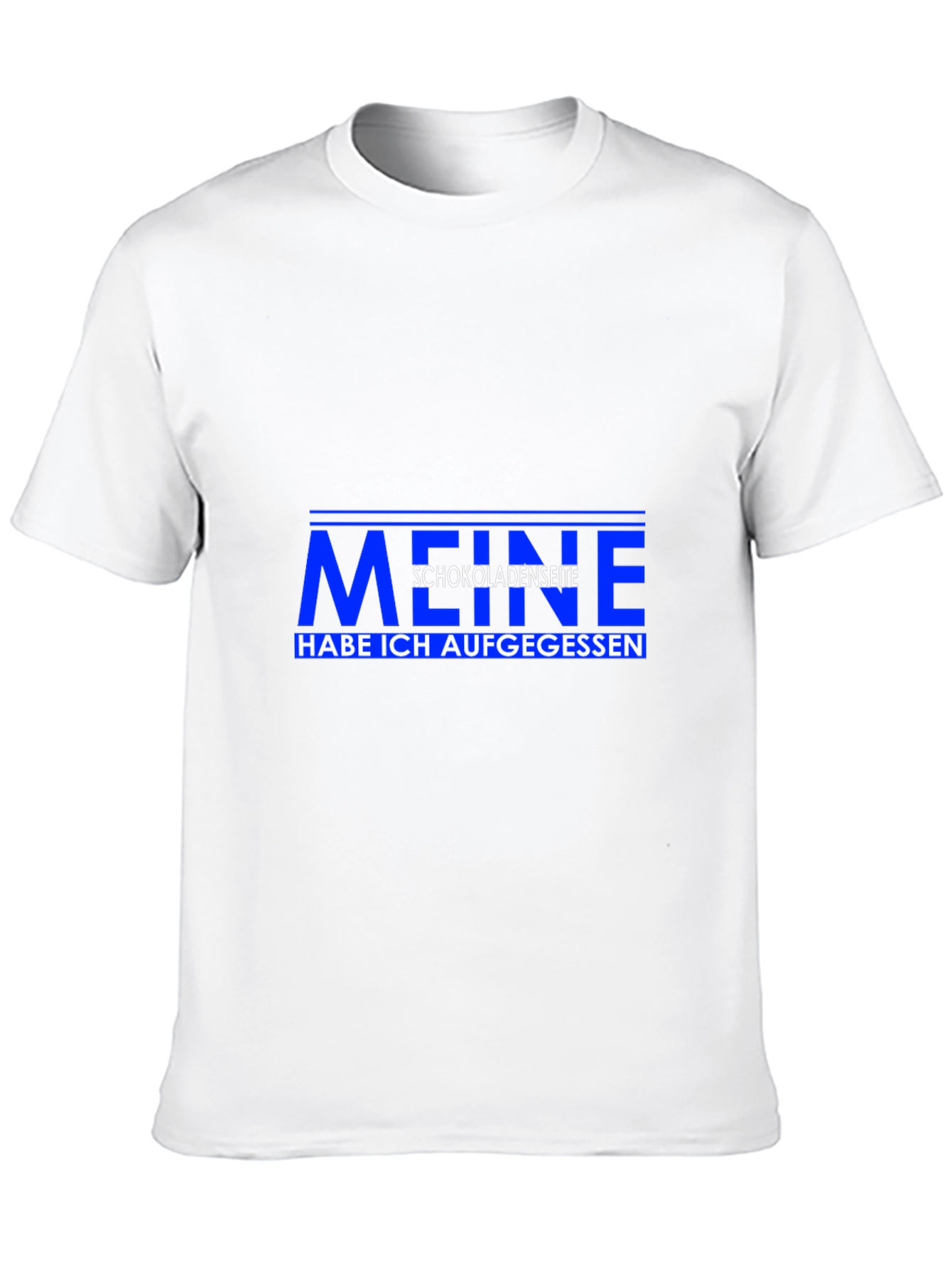 Men's Black T-Shirt with German "Meine Schokoladenseite" Graphic - 10