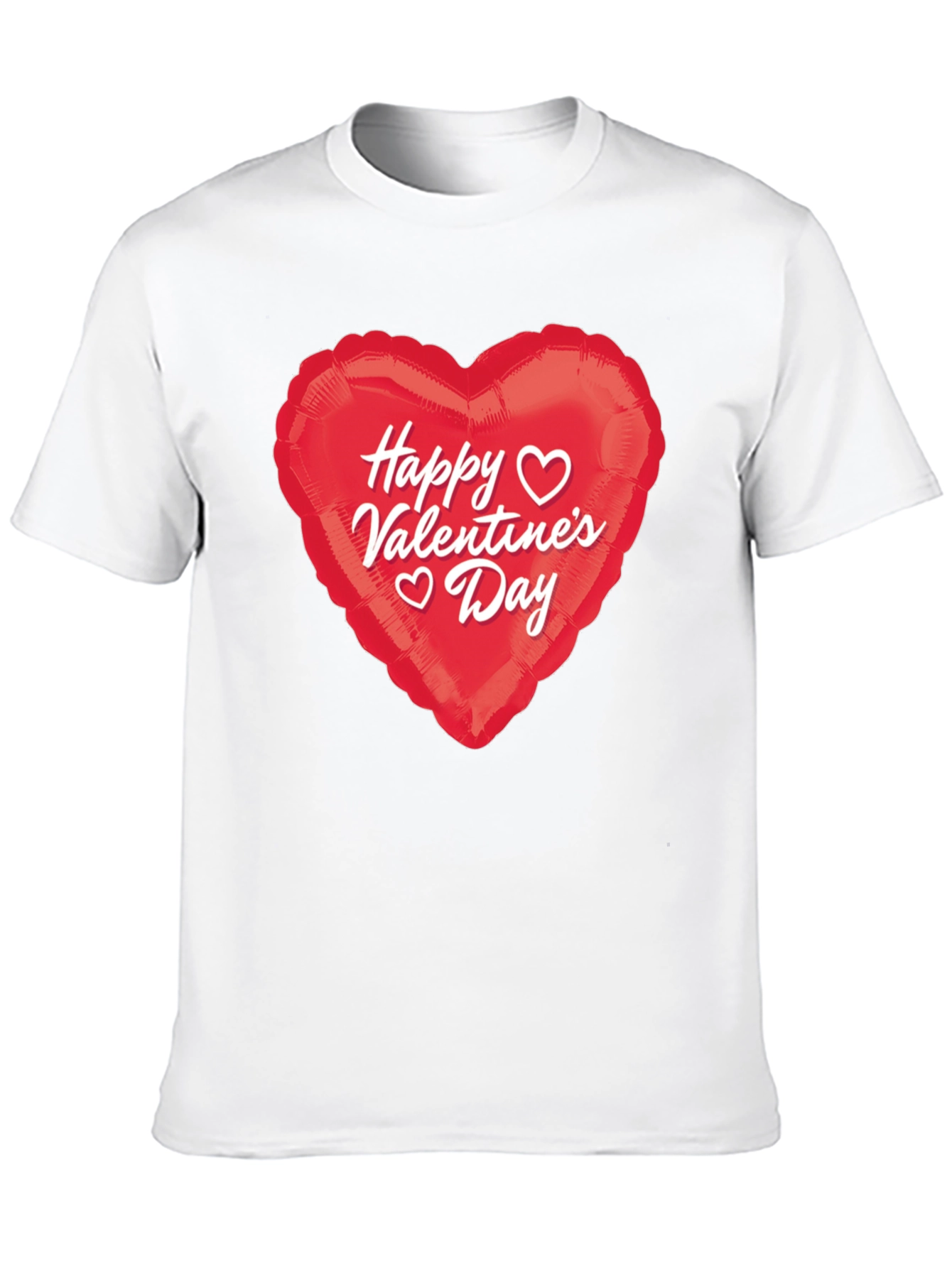 Black Happy Valentine's Day Heart Graphic T-Shirt view 10