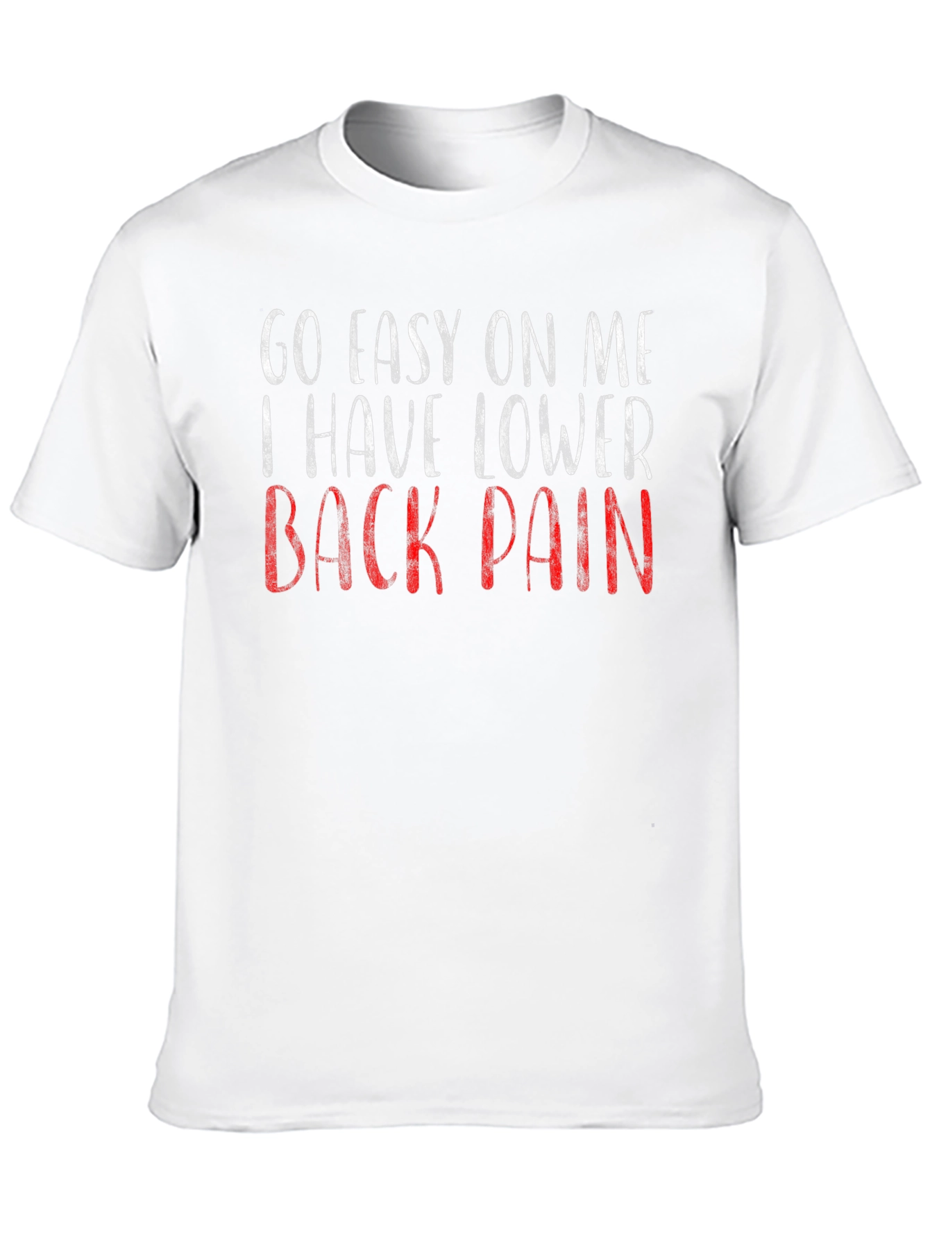 Black Go Easy On Me T-Shirt - Lower Back Pain view 10