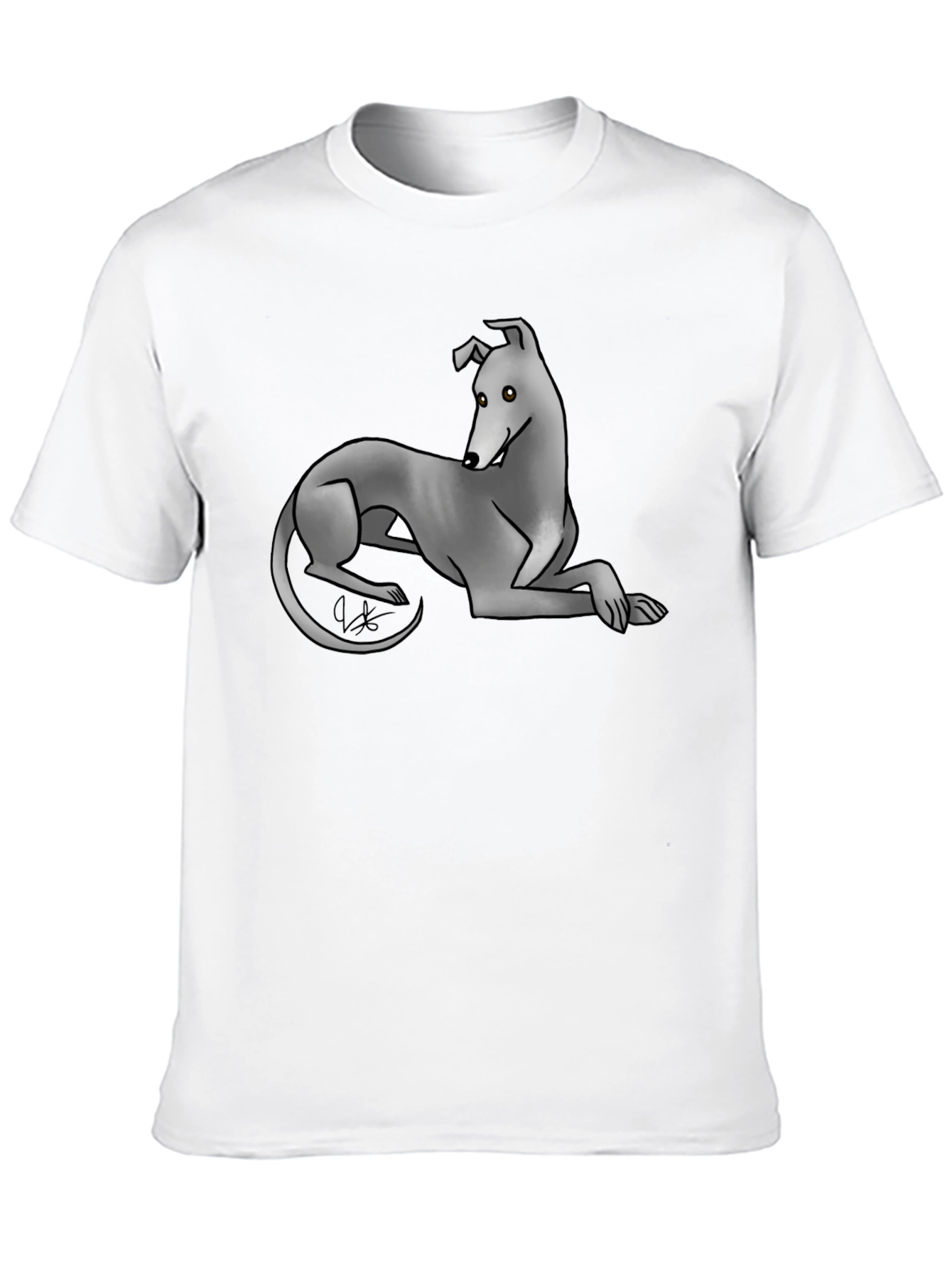Greyhound Graphic Tee - Cool Dog Lover Shirt - 10