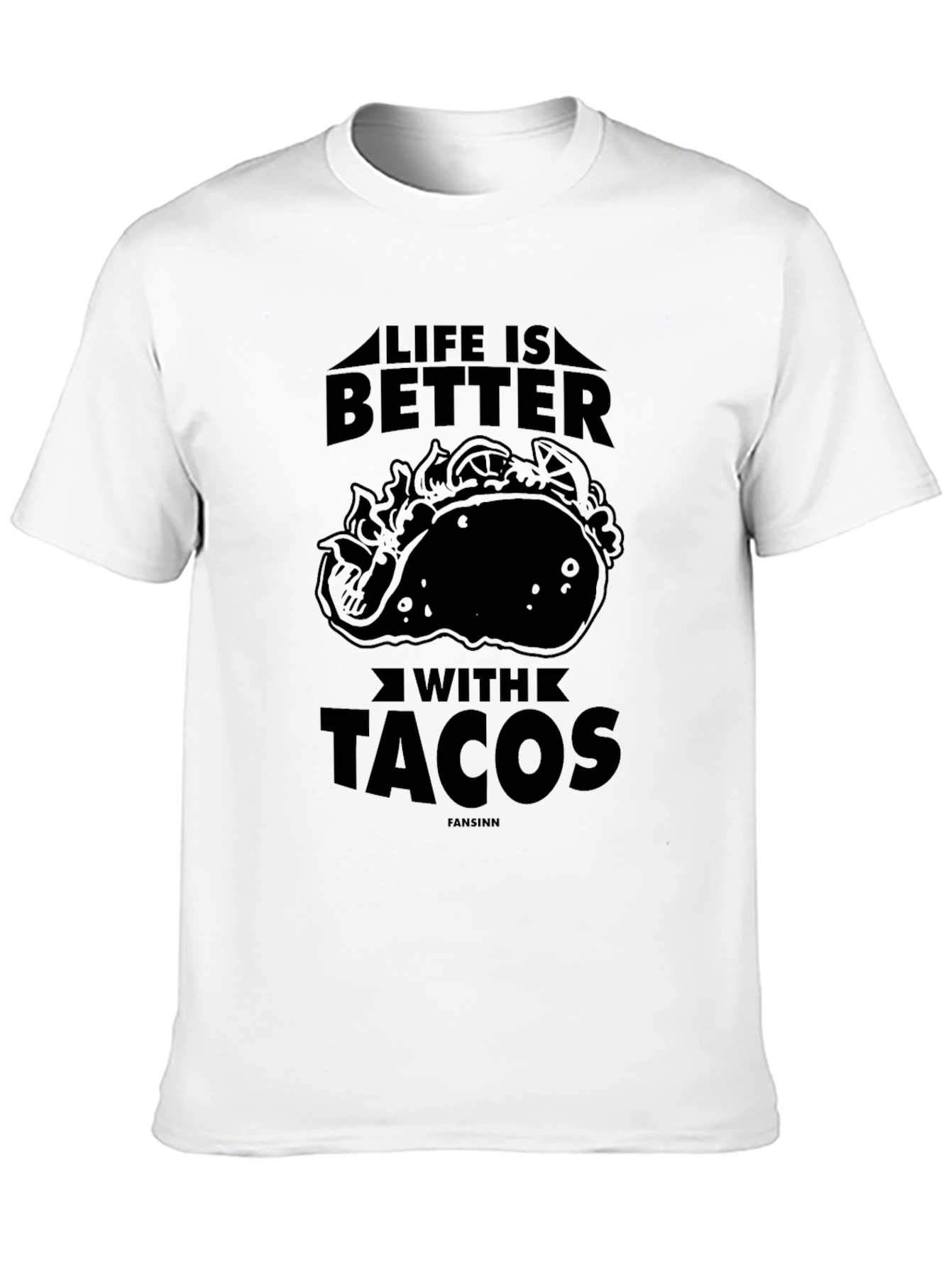 Black Life Is Better With Tacos Graphic T-Shirt view 10