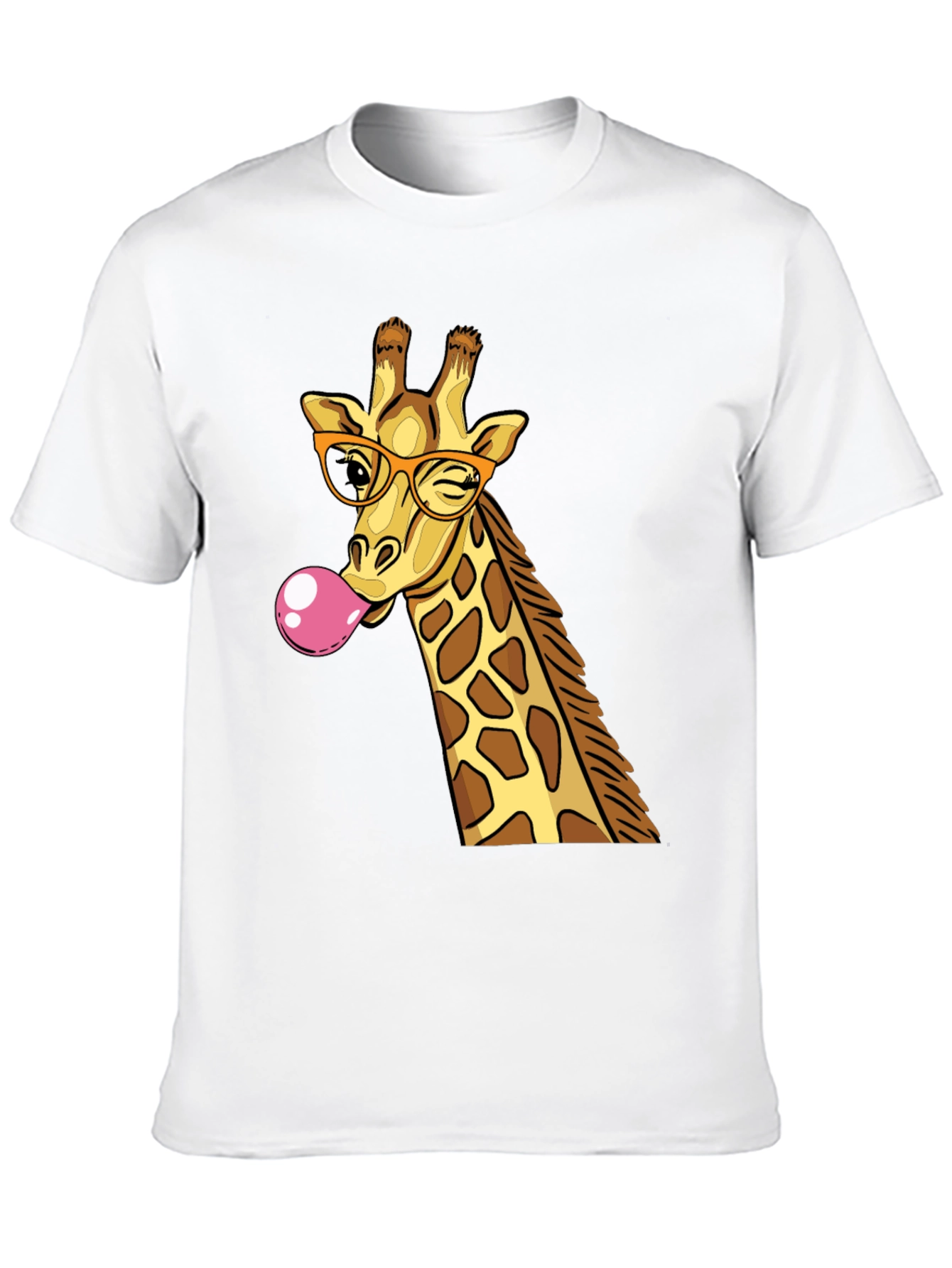 Black Giraffe Bubble Gum Graphic T-Shirt view 10