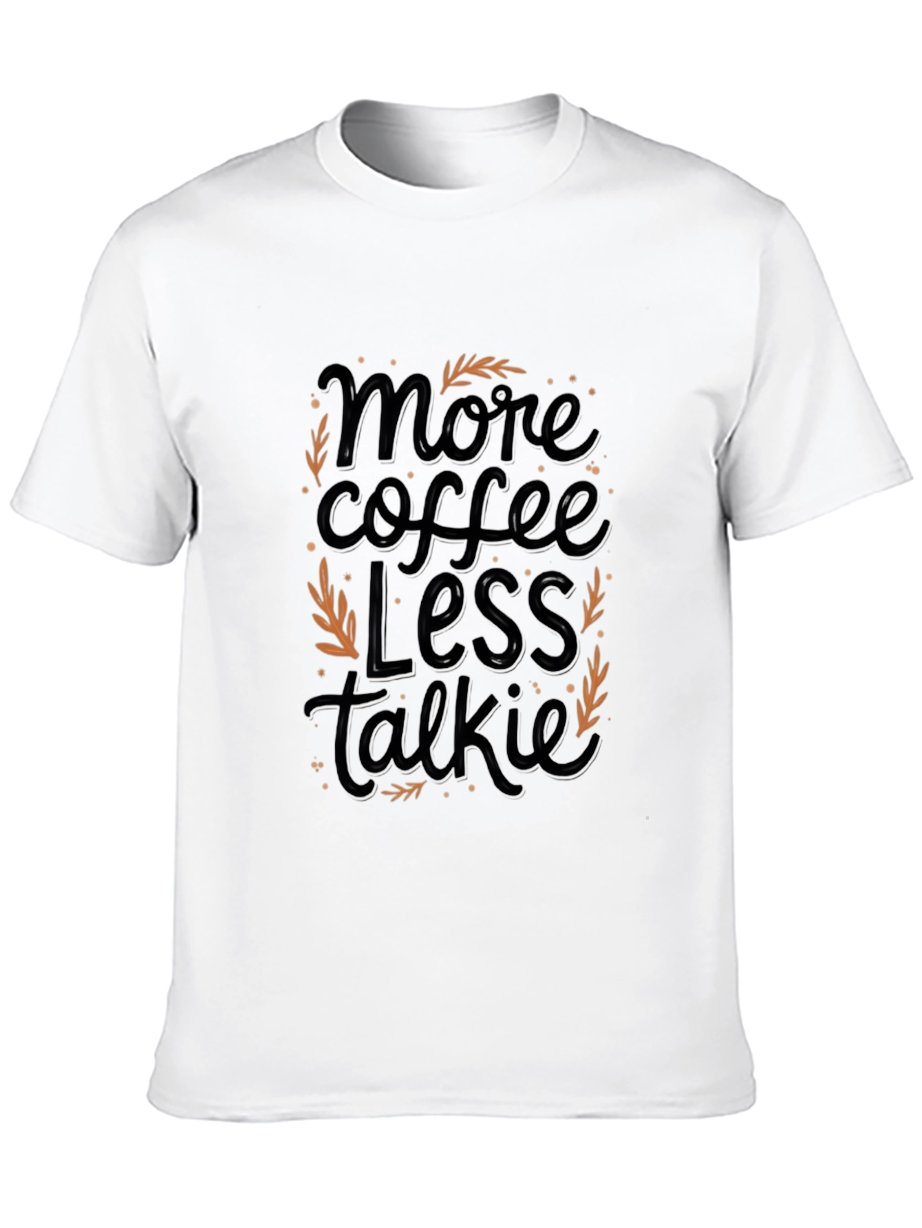 Black More Coffee Less Talkie Graphic Tee view 10