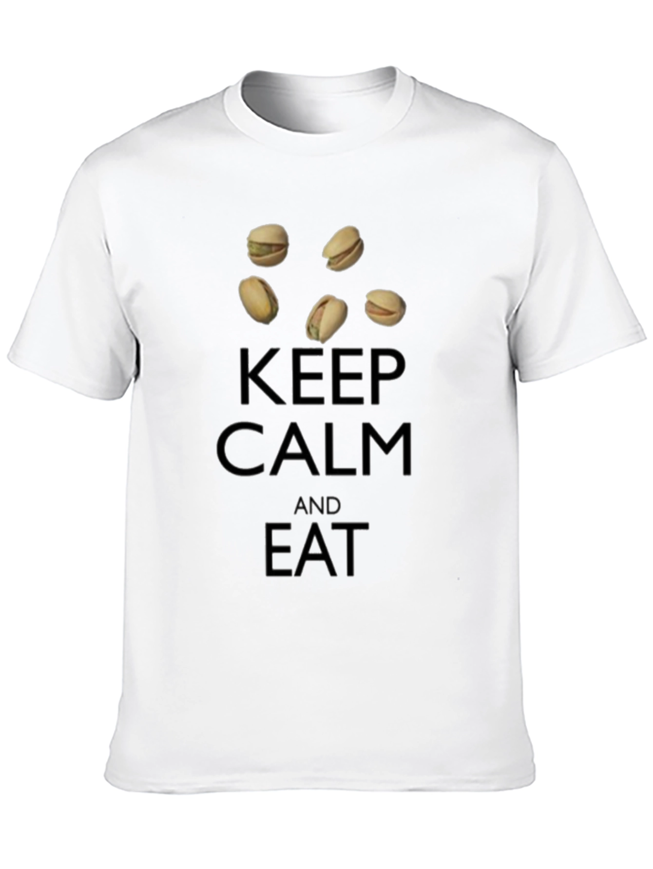 Black Keep Calm and Eat Pistachios T-Shirt view 10