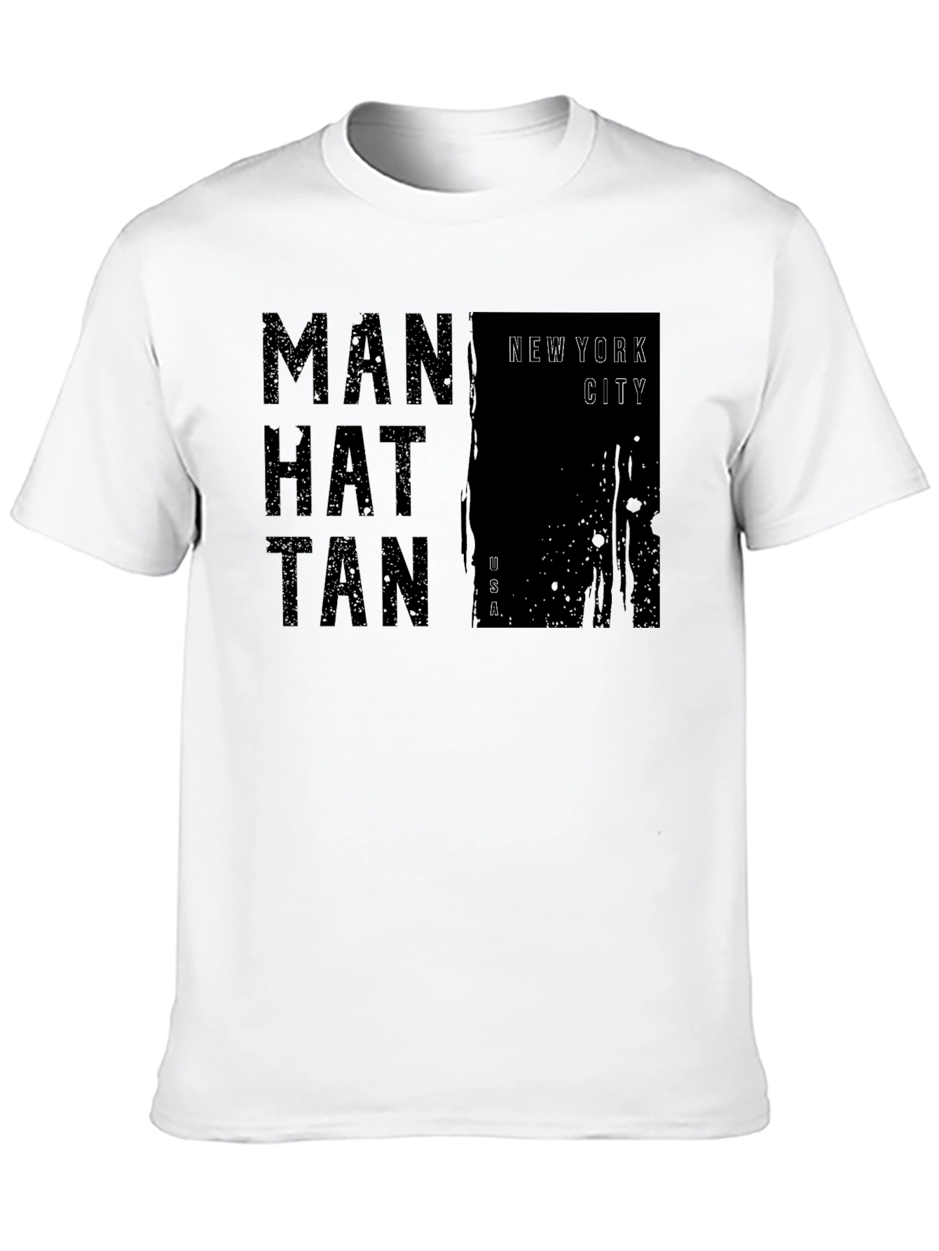 Black Manhattan New York City Black T-Shirt view 10