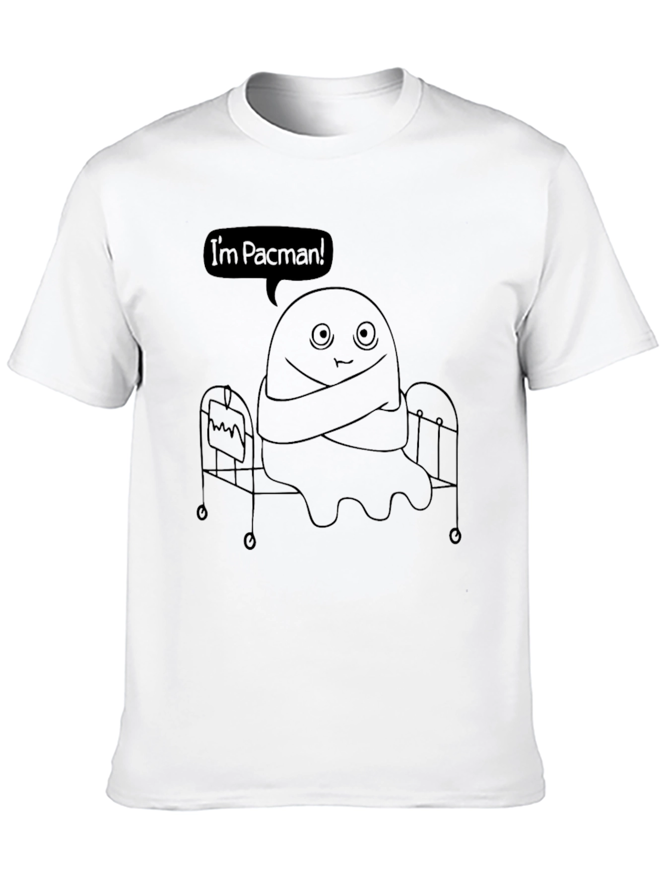 Black I'm Pacman Black T-Shirt view 10