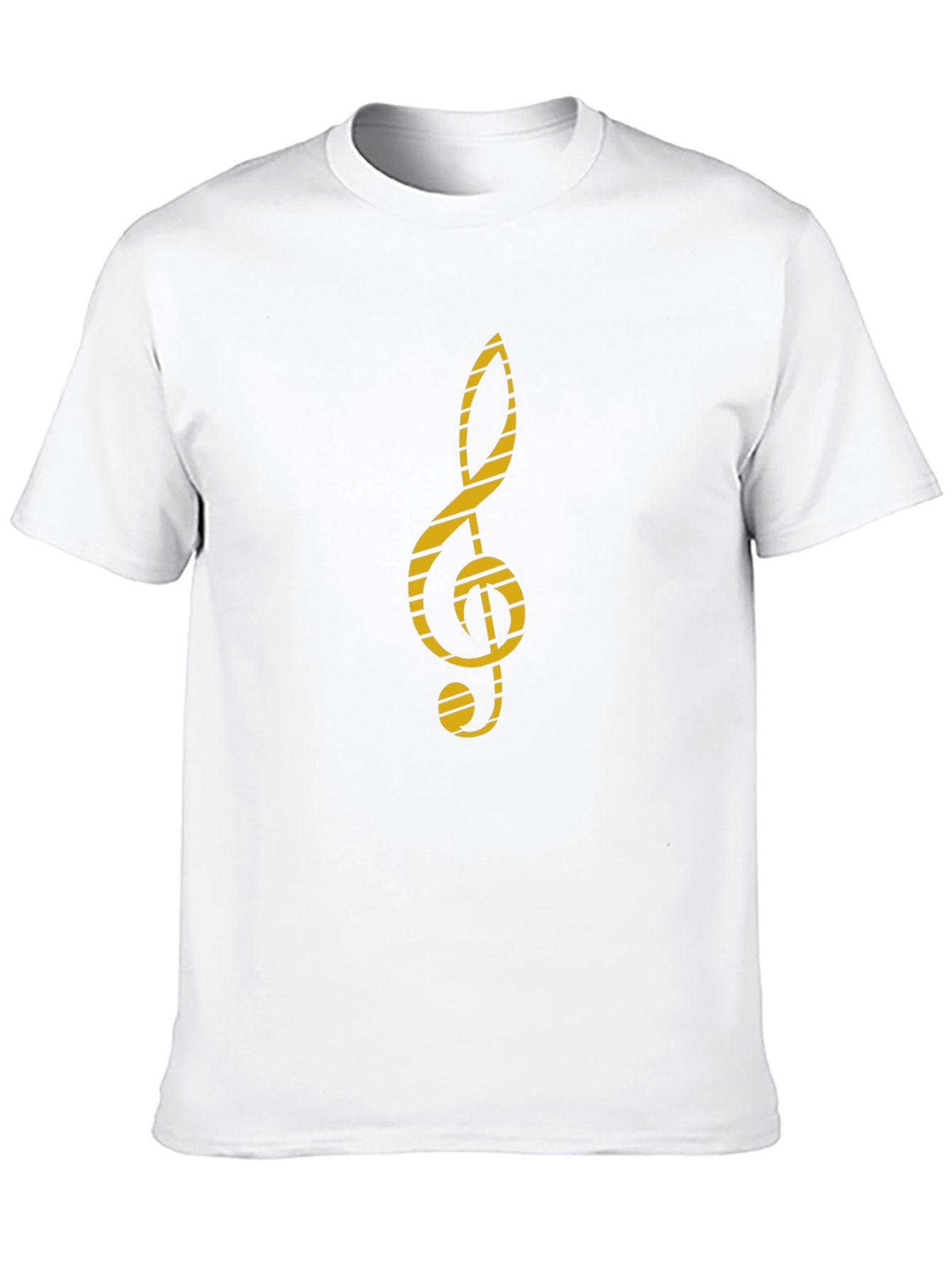 Black Treble Clef Graphic Tee - Music Lover's Black T-Shirt view 10