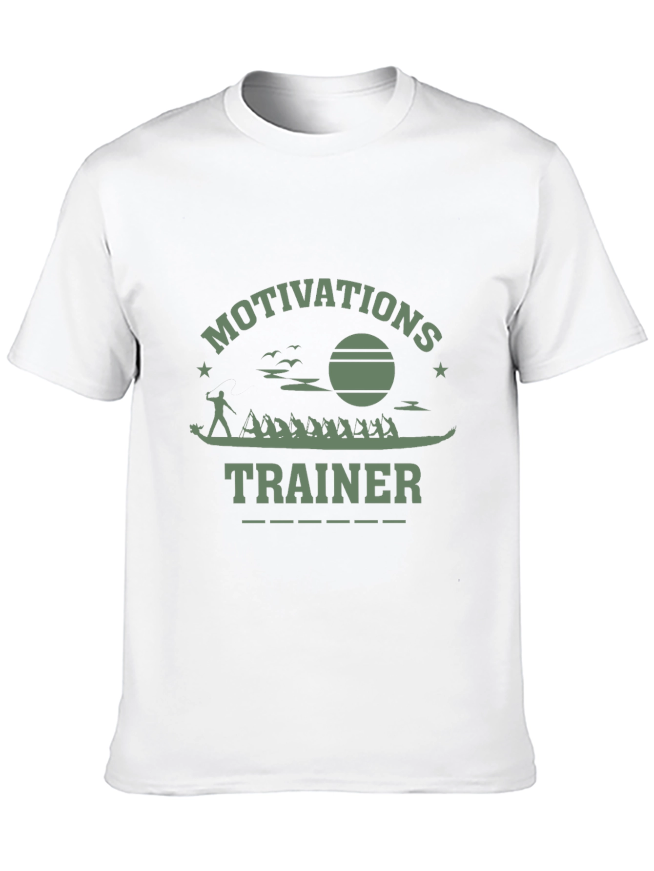 Black Motivational Trainer Graphic T-Shirt view 10