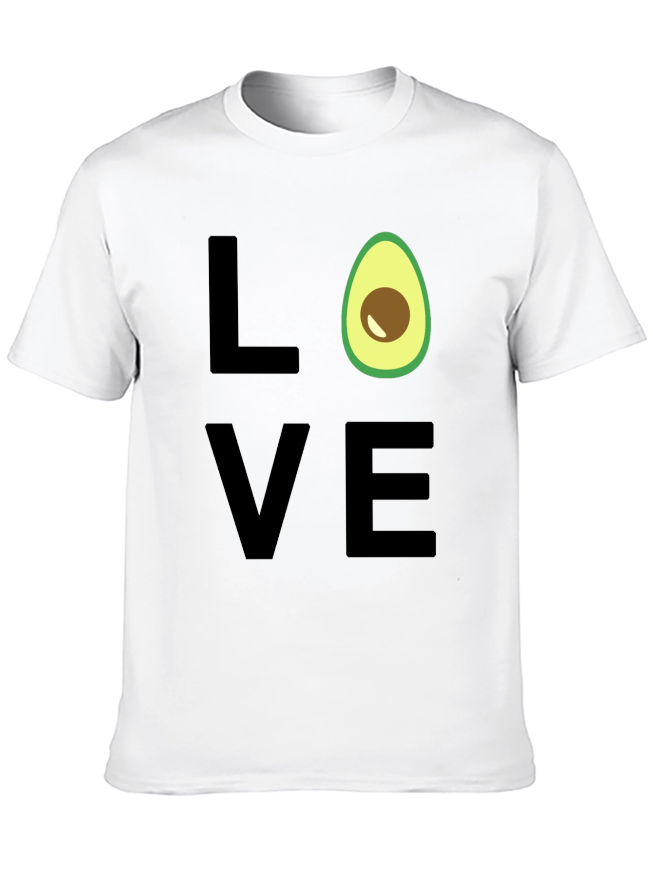 Black Avocado Love Graphic Tee - Trendy Casual Shirt view 10