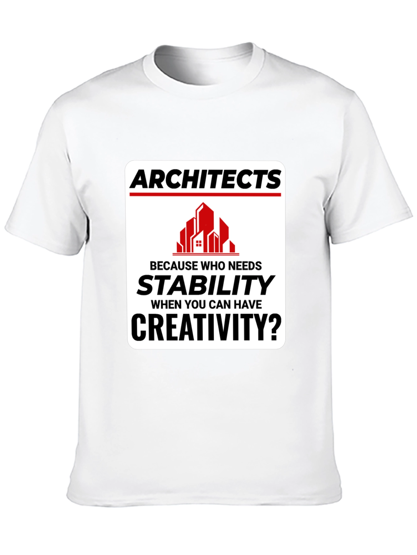 Black Architects Creativity T-Shirt - Stability vs. Creativity view 10