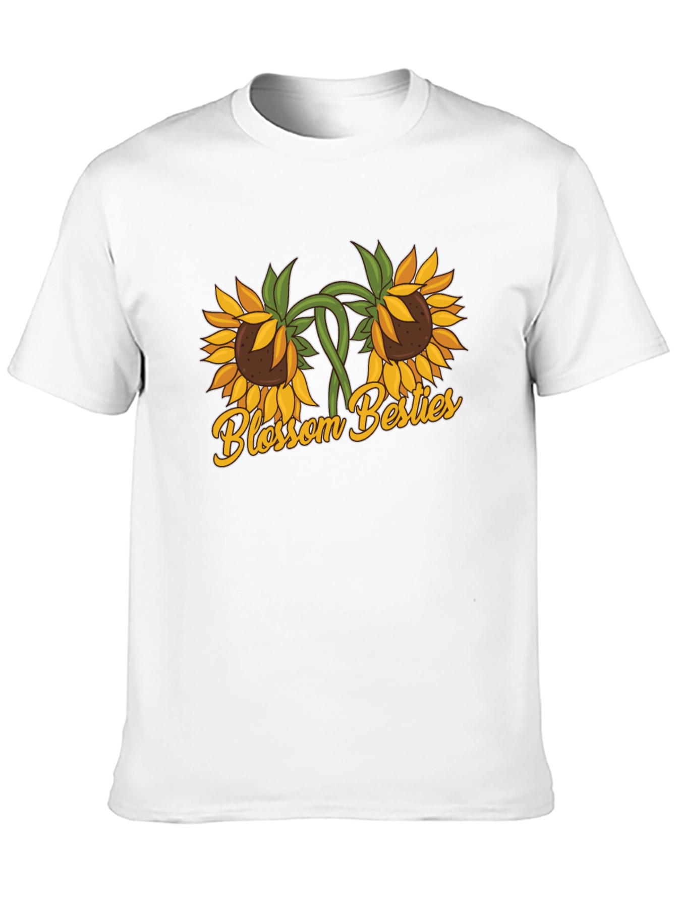 Black Blossom Besties Sunflower Graphic T-Shirt view 10