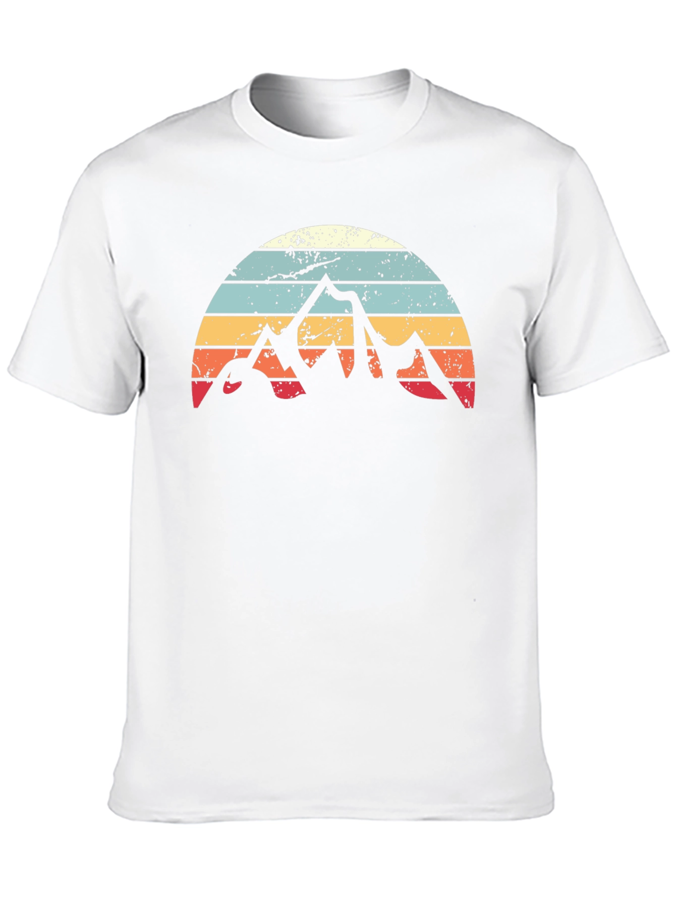 Black Retro Mountain Sunset Graphic Tee view 10