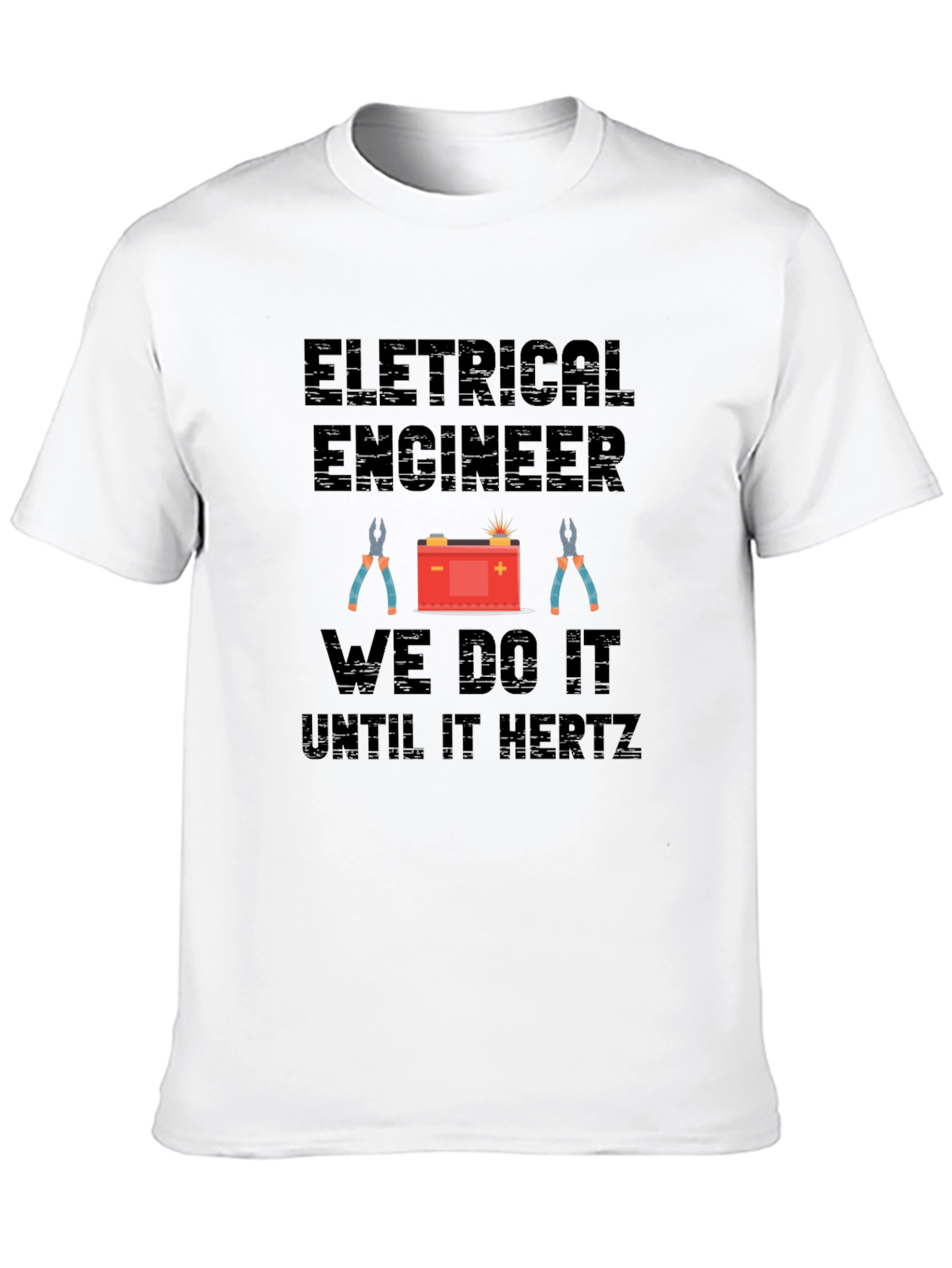 Black Electrical Engineer "Until It Hertz" T-Shirt view 10