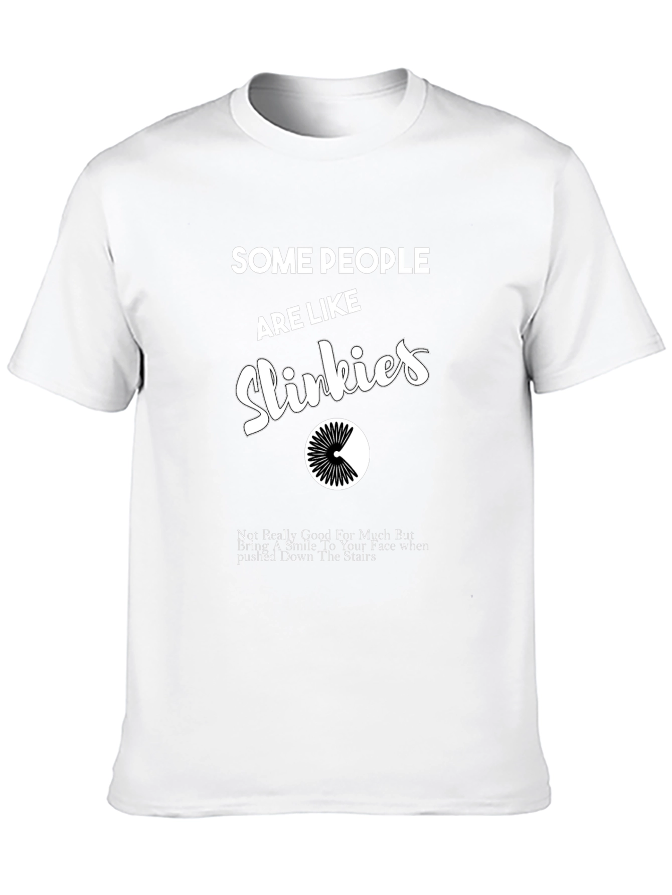 Black Funny Slinky T-Shirt: Some People Are Like Slinkies view 10