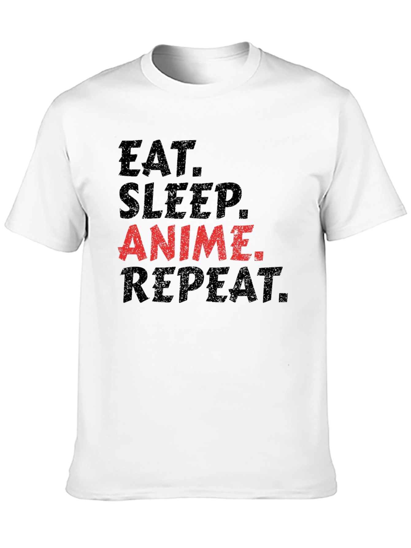 Eat Sleep Anime Repeat T-Shirt - Black Cotton Tee - 10