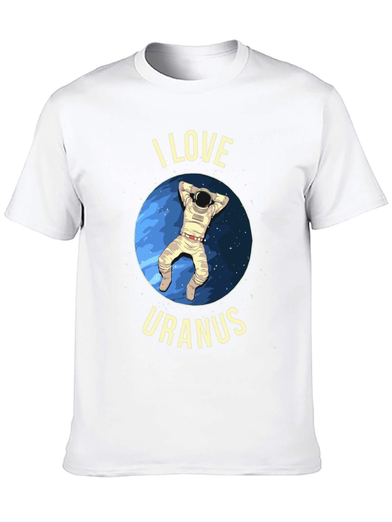 Black I Love Uranus T-Shirt - Astronaut Design view 10
