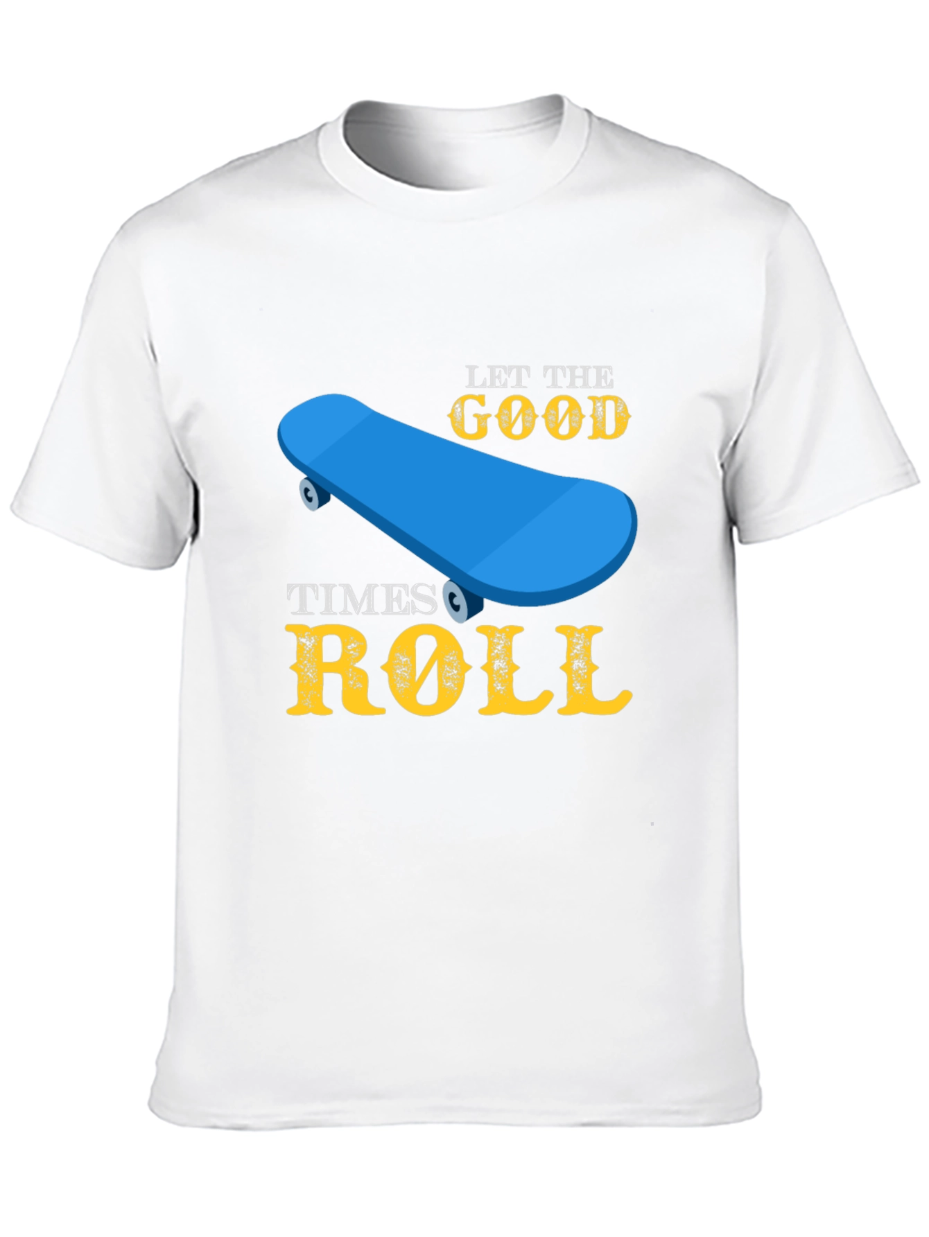 Black Skateboard T-Shirt - Let the Good Times Roll view 10