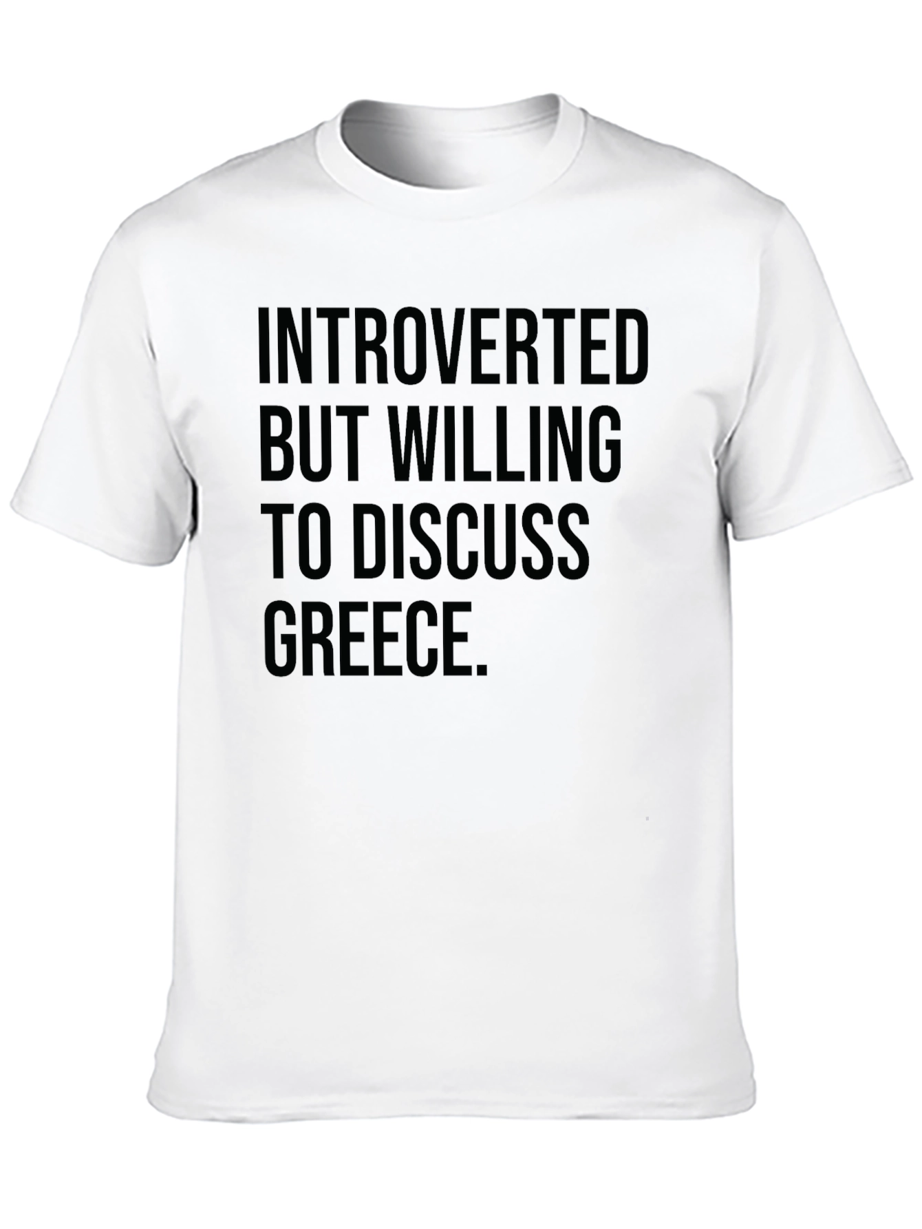 Black Introverted Greece T-Shirt view 10