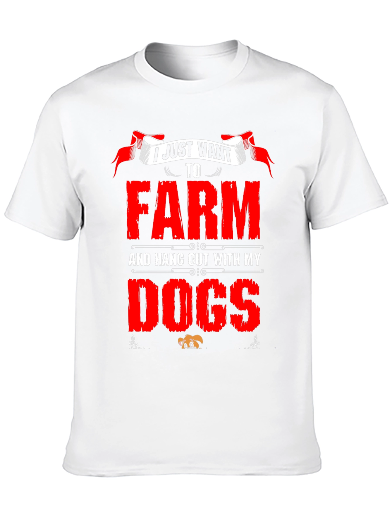 Black I Just Want To Farm And Hang Out With My Dogs T-Shirt view 10