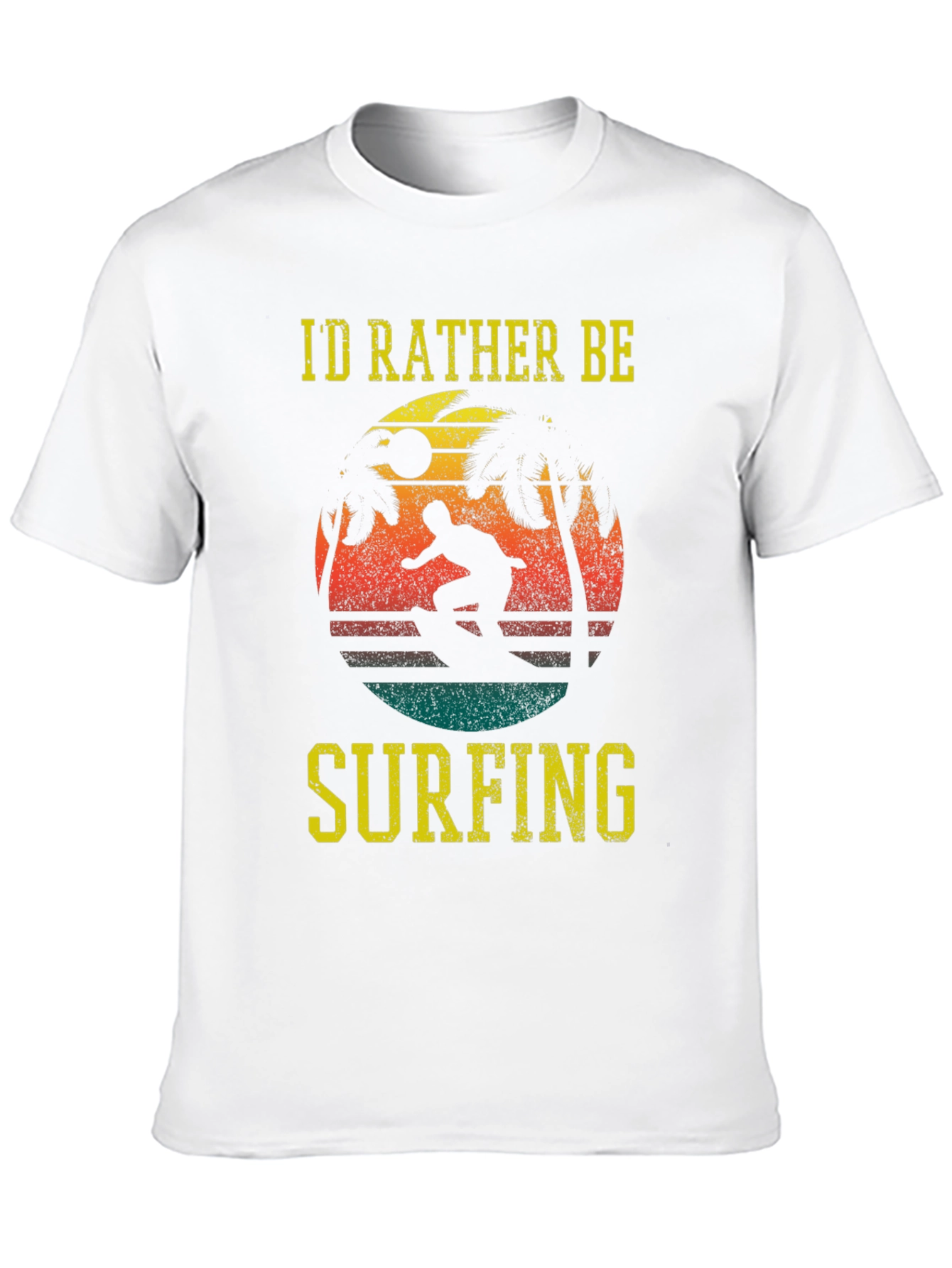 Black Surfing Graphic T-Shirt - Retro Style view 10
