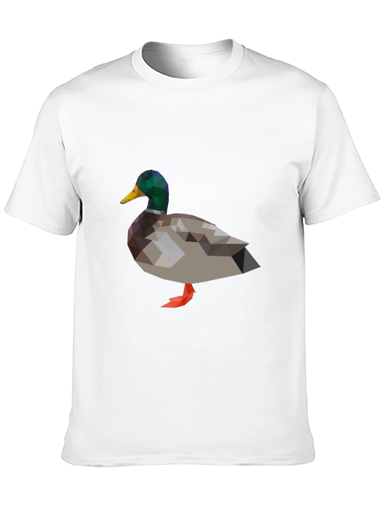 Black Geometric Duck Graphic T-Shirt view 10