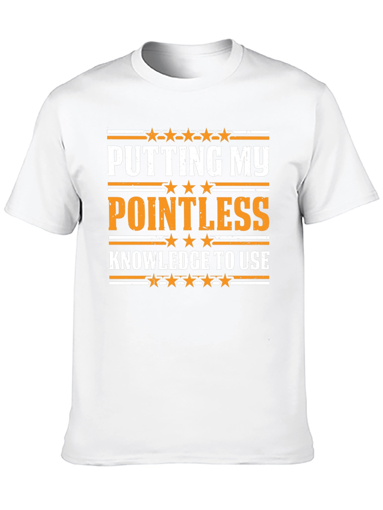 Black Pointless Knowledge Graphic Tee - Sarcastic Humor Shirt view 10