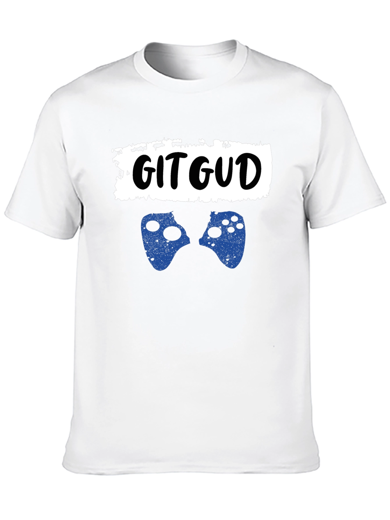Black Git Gud Gamer T-Shirt - Black Cotton Graphic Tee view 10