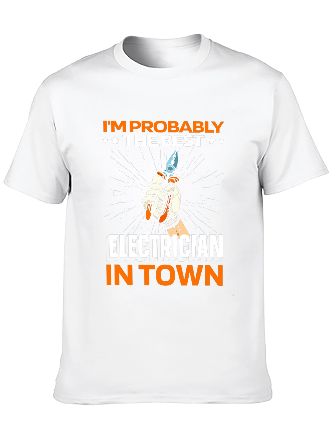 Black Electrician T-Shirt - Best in Town! view 10