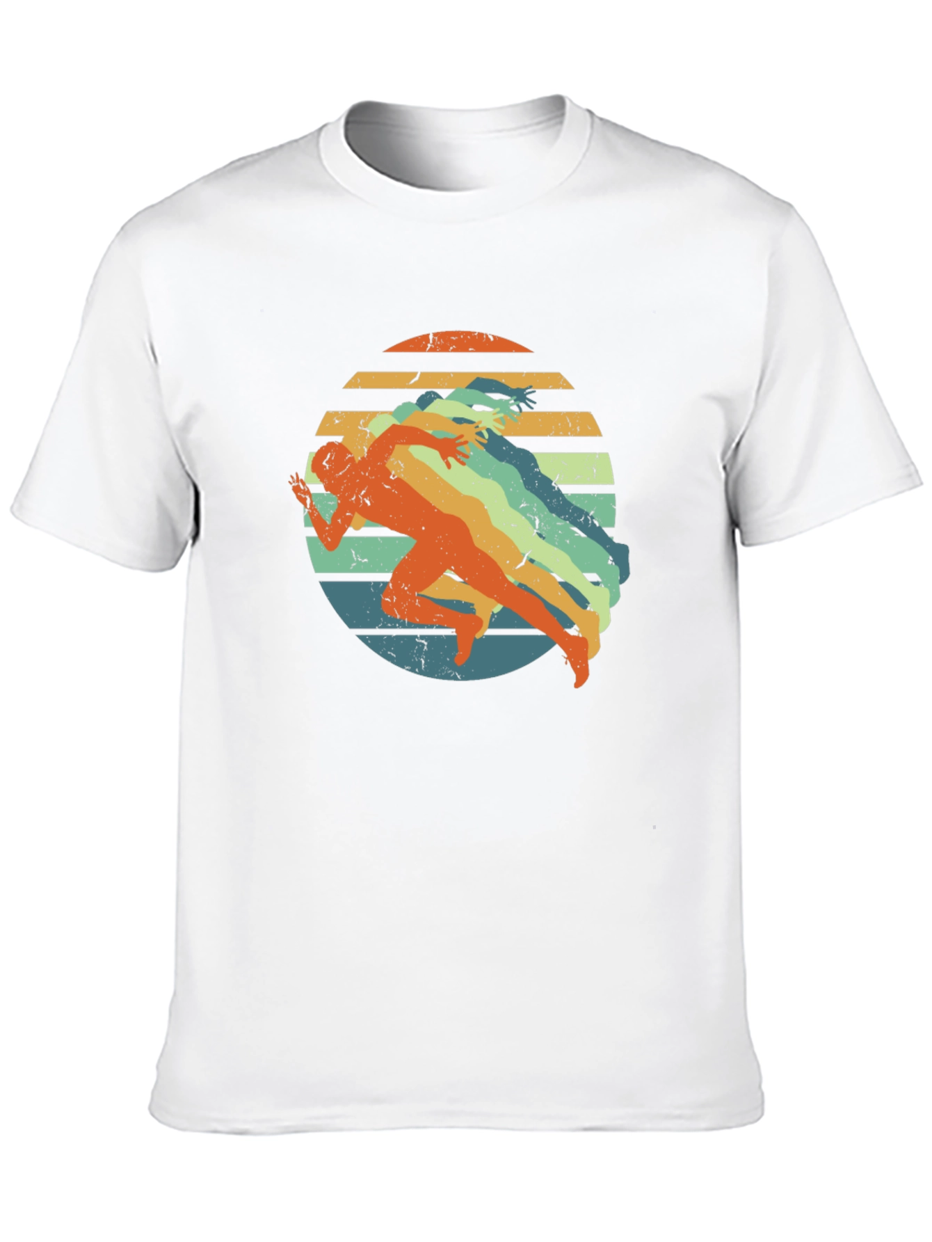 Black Retro Runner Graphic Tee - Black view 10