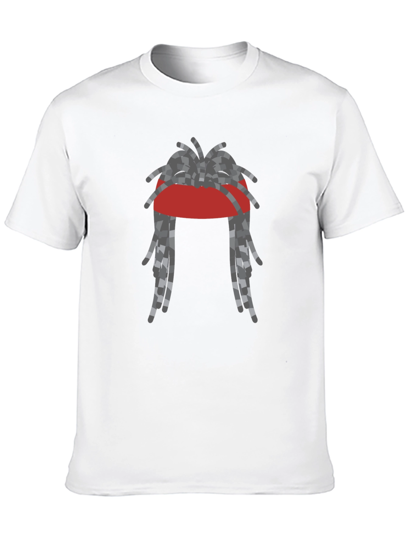 Black Rasta Dreadlocks Graphic T-Shirt - Cool Streetwear Style view 10