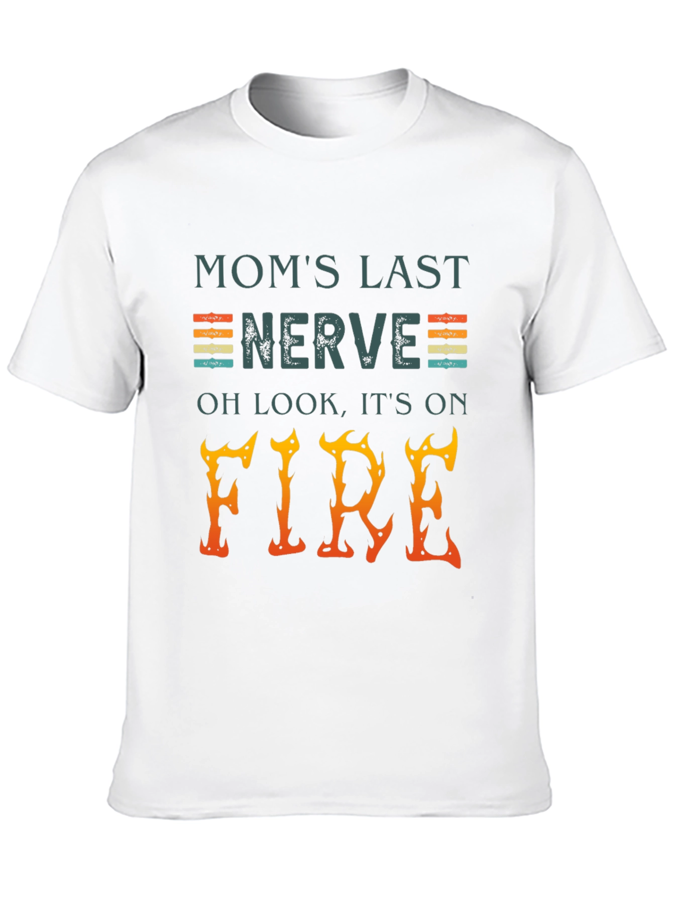 Black Mom's Last Nerve On Fire Graphic Tee view 10