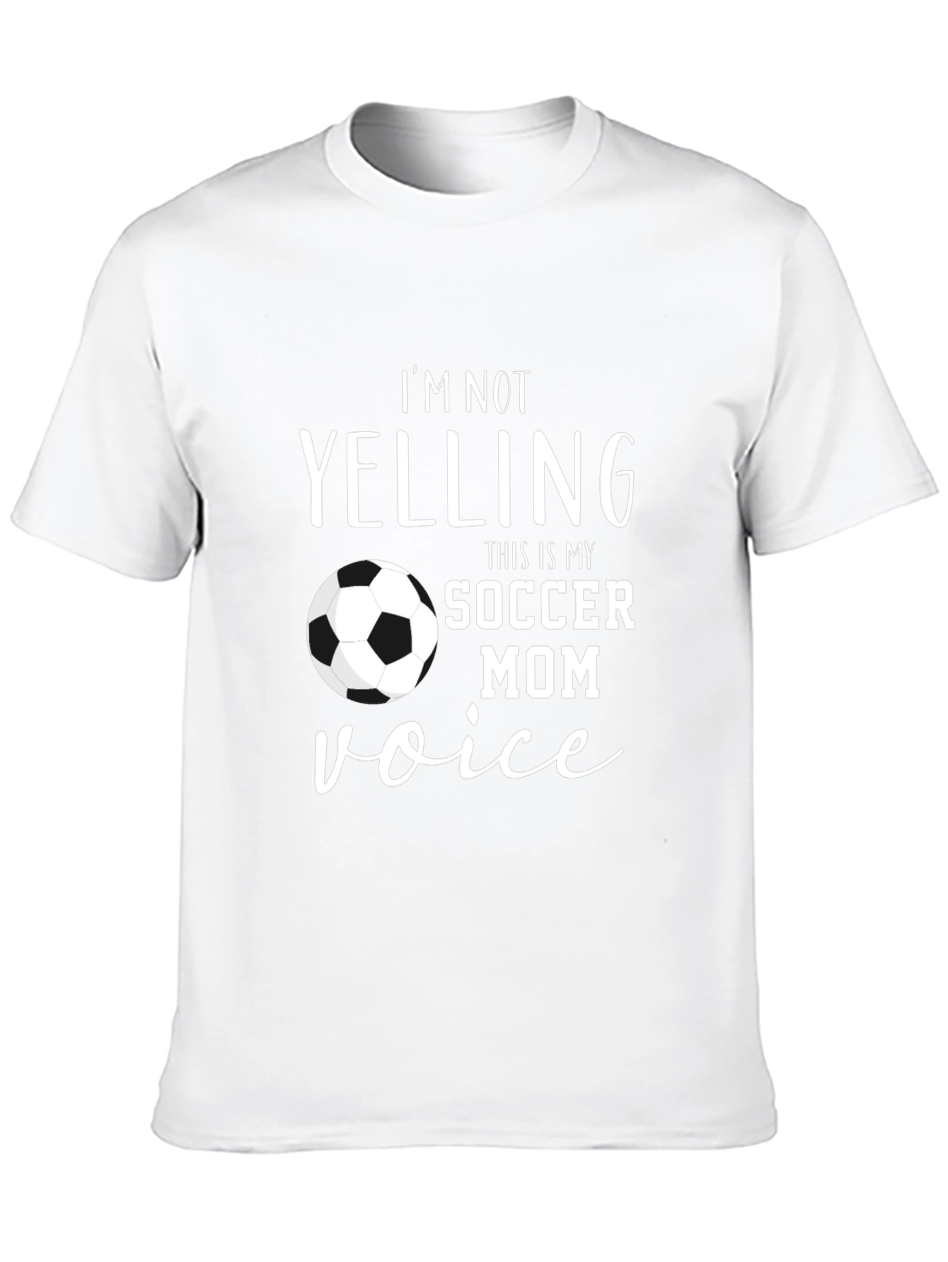 Black Soccer Mom Voice T-Shirt - Funny Novelty Tee view 10