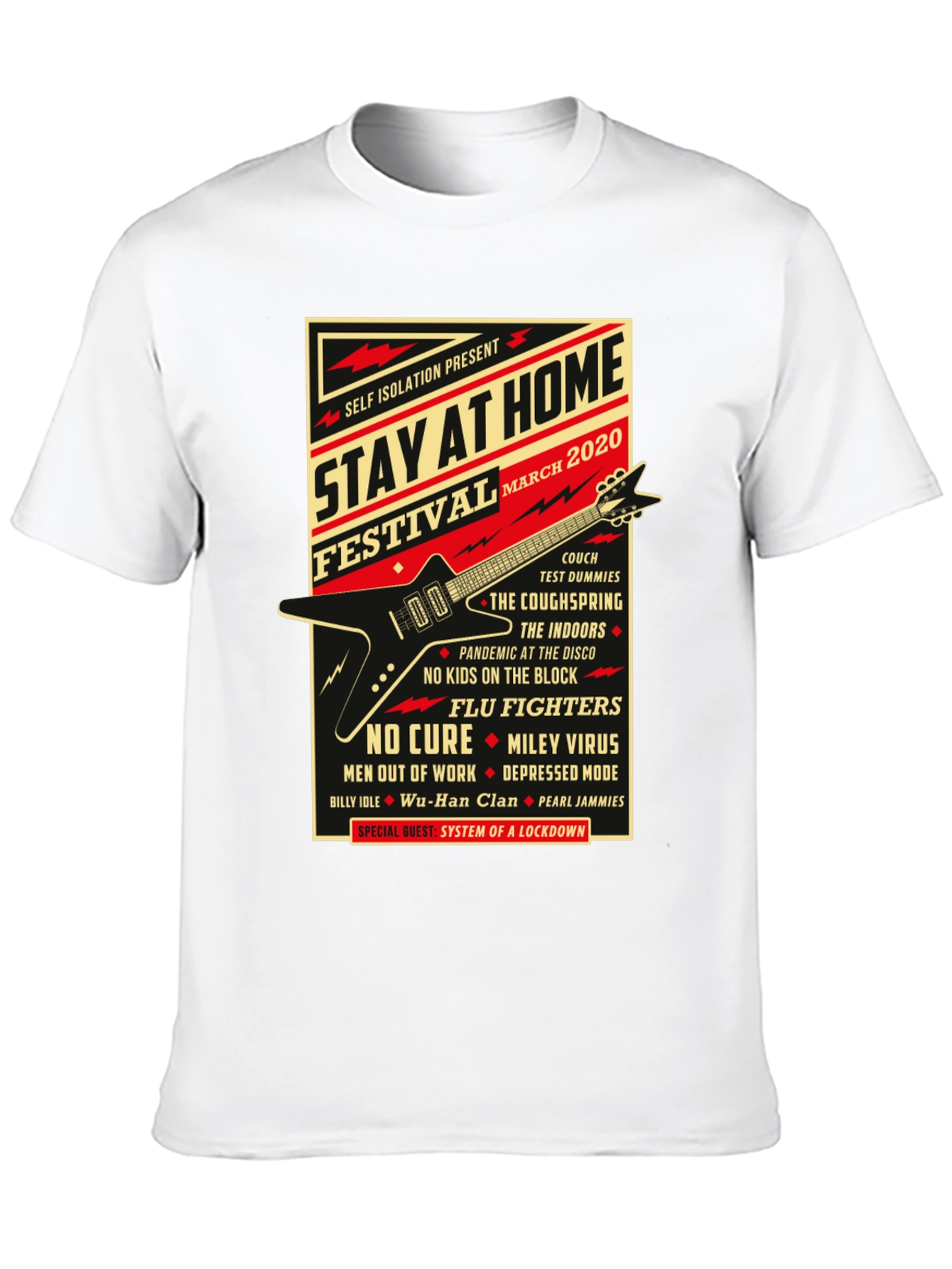 Black Stay At Home Festival 2020 Black Graphic T-Shirt view 10