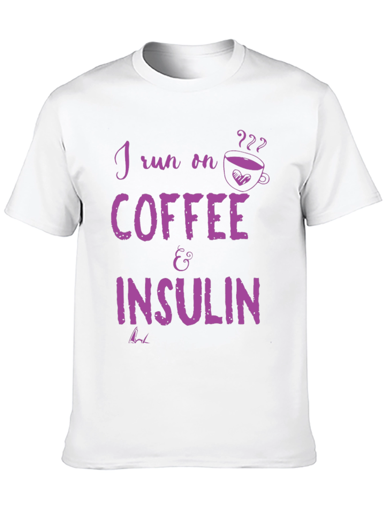 Black Coffee and Insulin T-Shirt - Funny Diabetes Tee view 10
