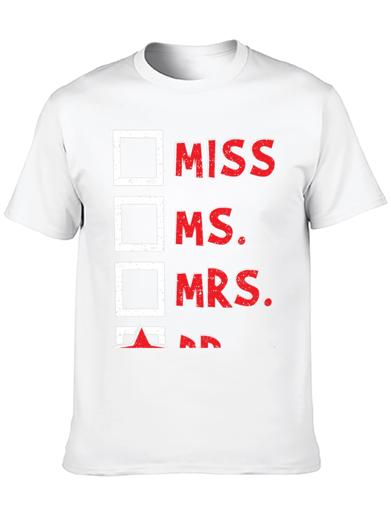 Black Check the Box T-Shirt - Mr. Humor Tee view 10